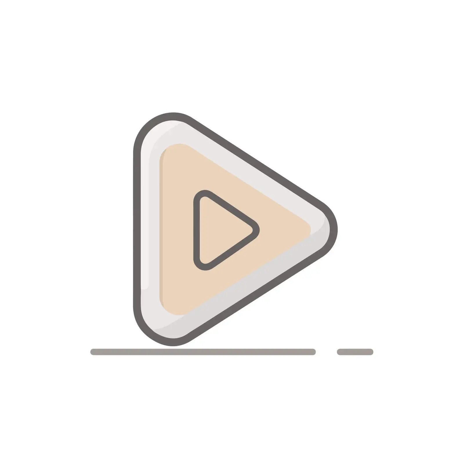 Minimalist Play Button Icon — free download from Dotvec