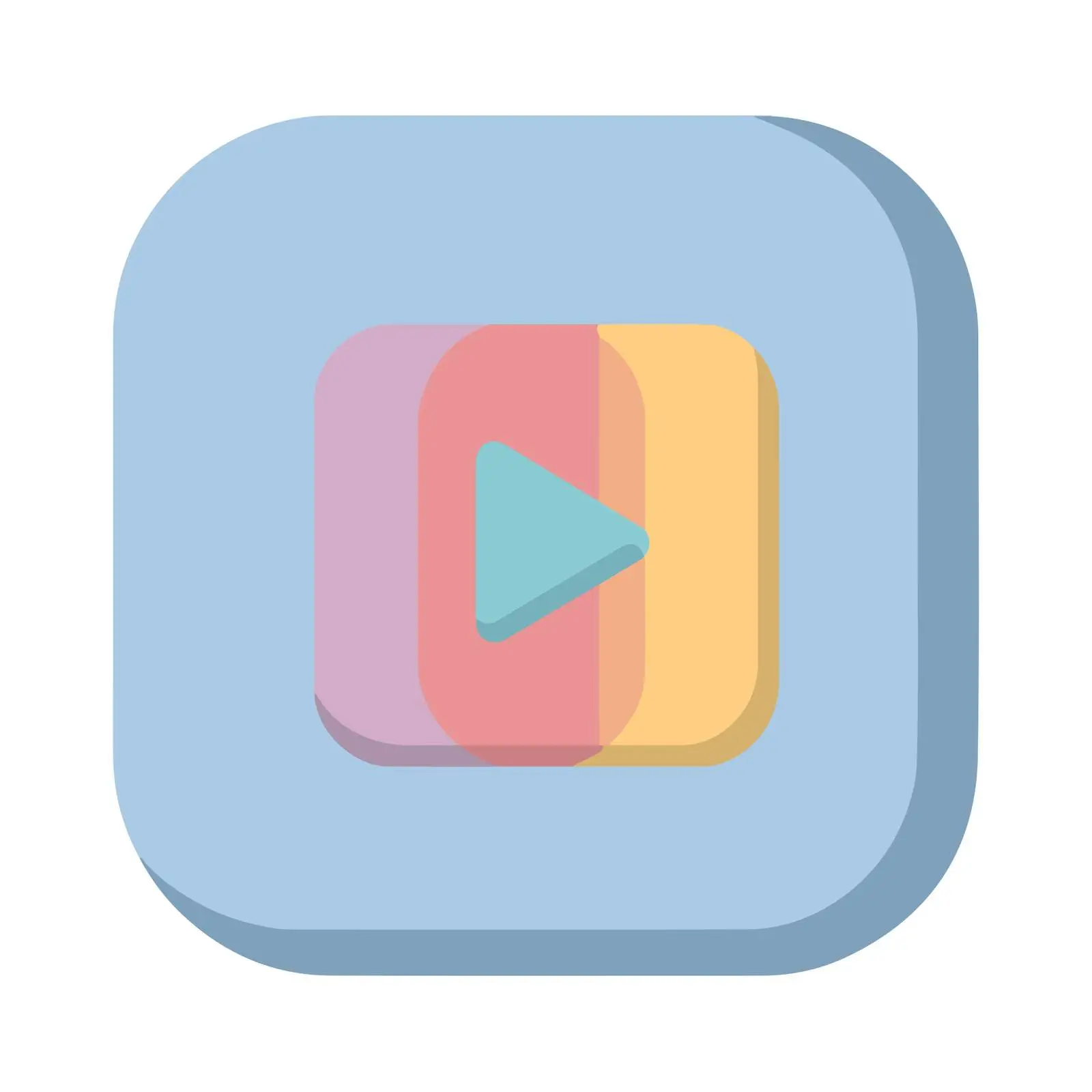 Play Button Icon in Pastel Colors — free download from Dotvec