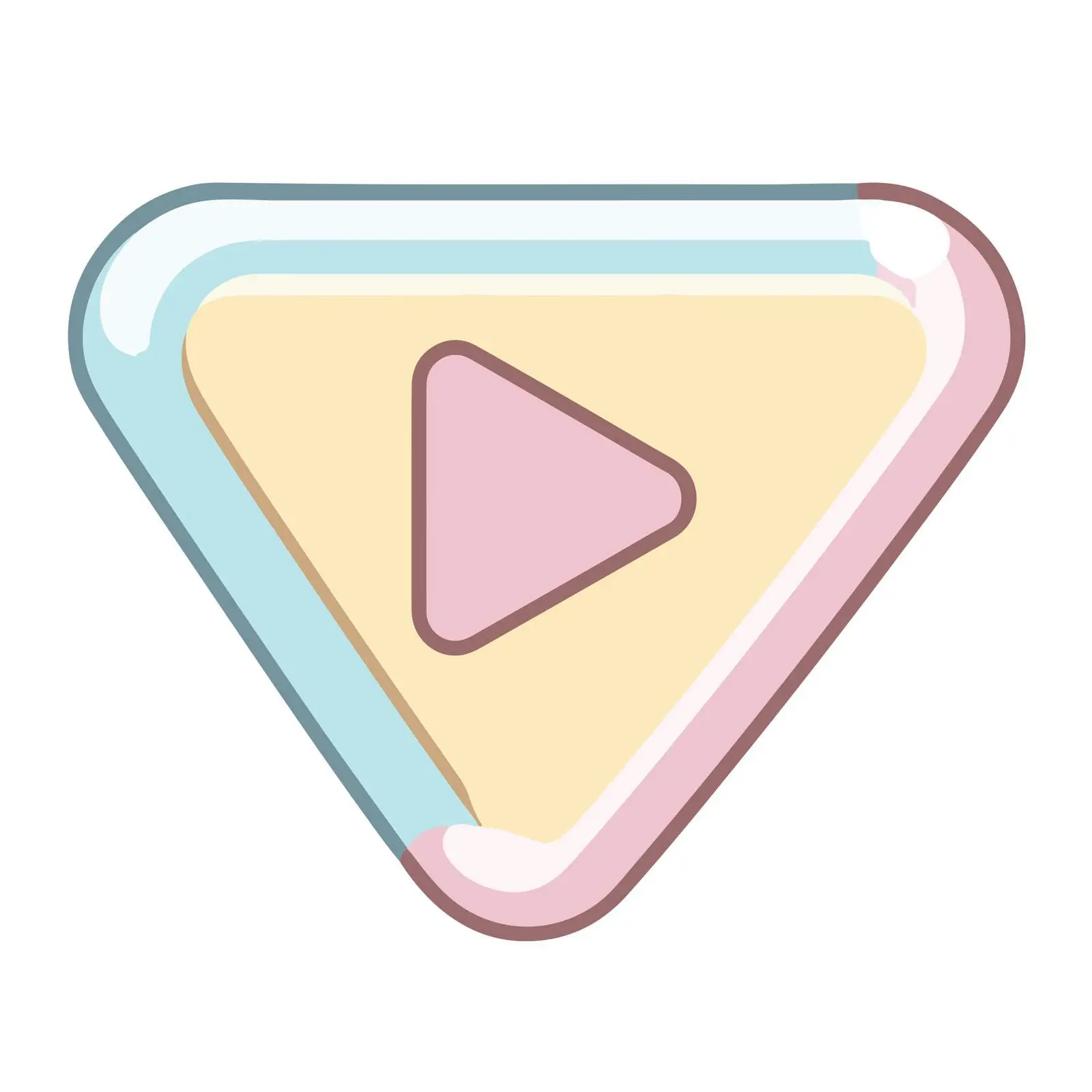 Play Button Thin Line Icon — free download from Dotvec