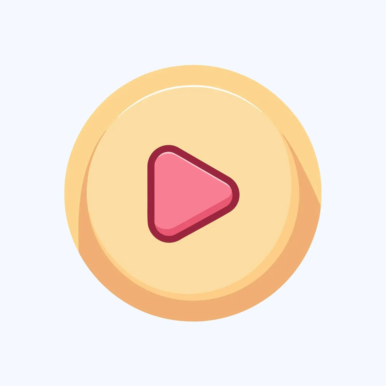 Minimalist Play Button Icon — free download from Dotvec