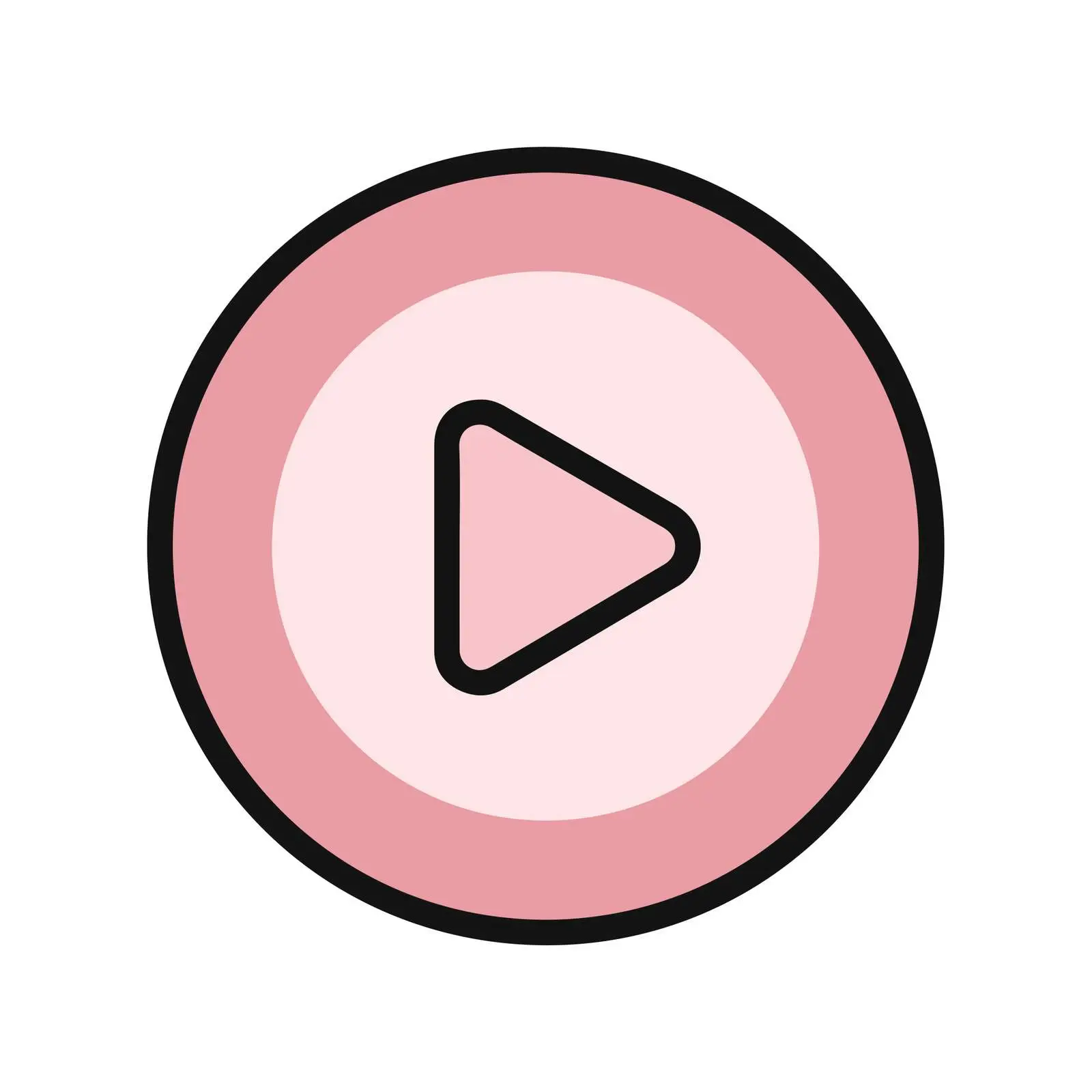 Minimal Play Button Icon — free download from Dotvec