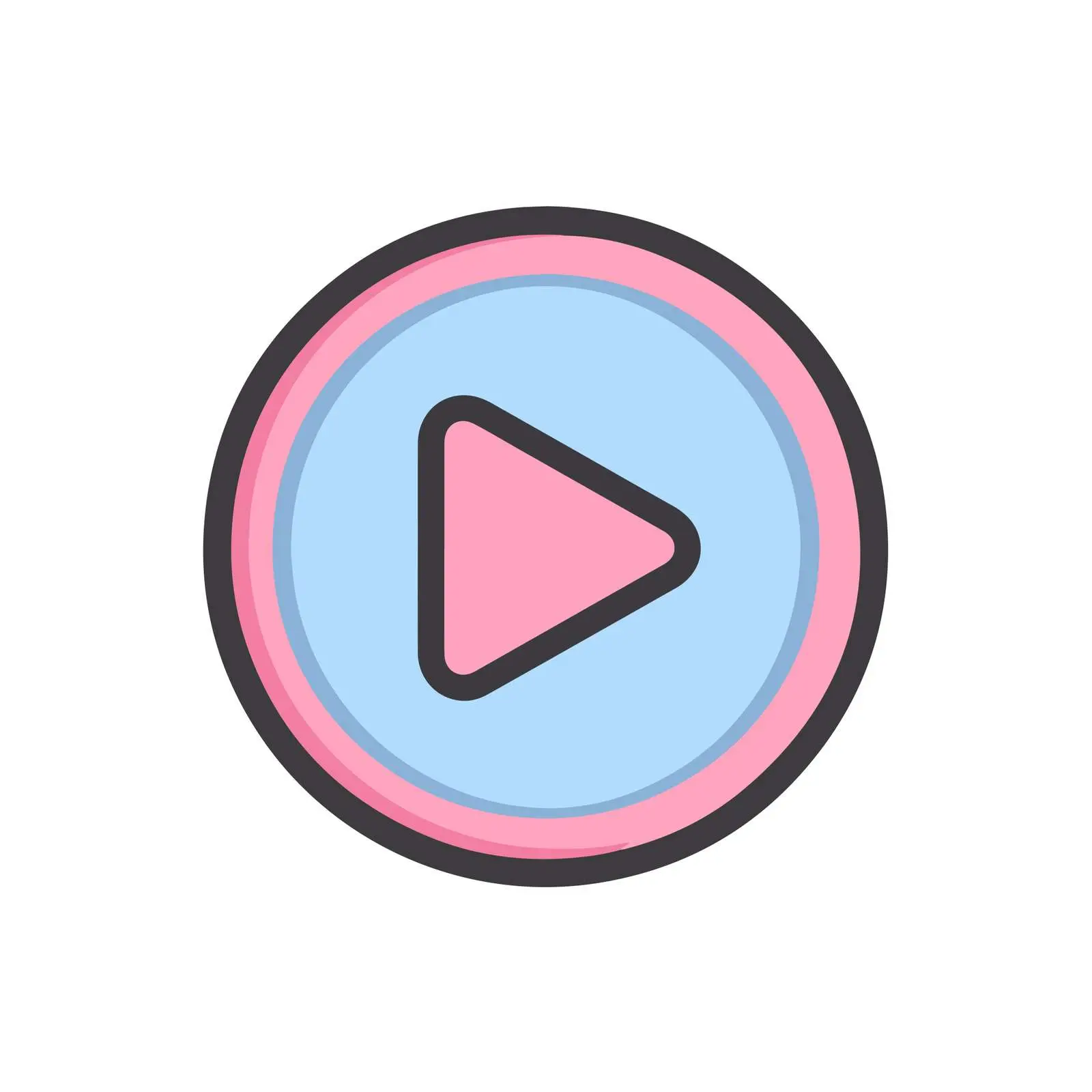 Minimal Play Button Icon — free download from Dotvec