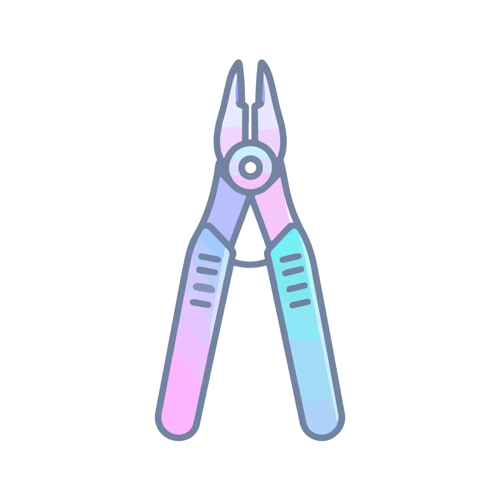 Pliers Icon in Clean Flat Design — free download from Dotvec