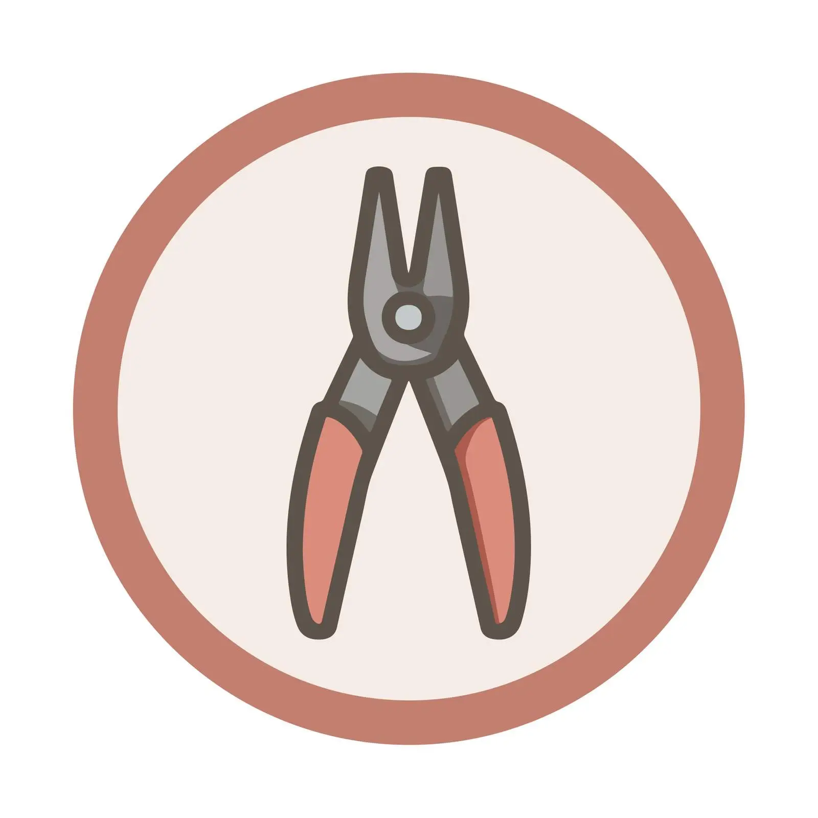 Minimalist Pliers Icon — free download from Dotvec