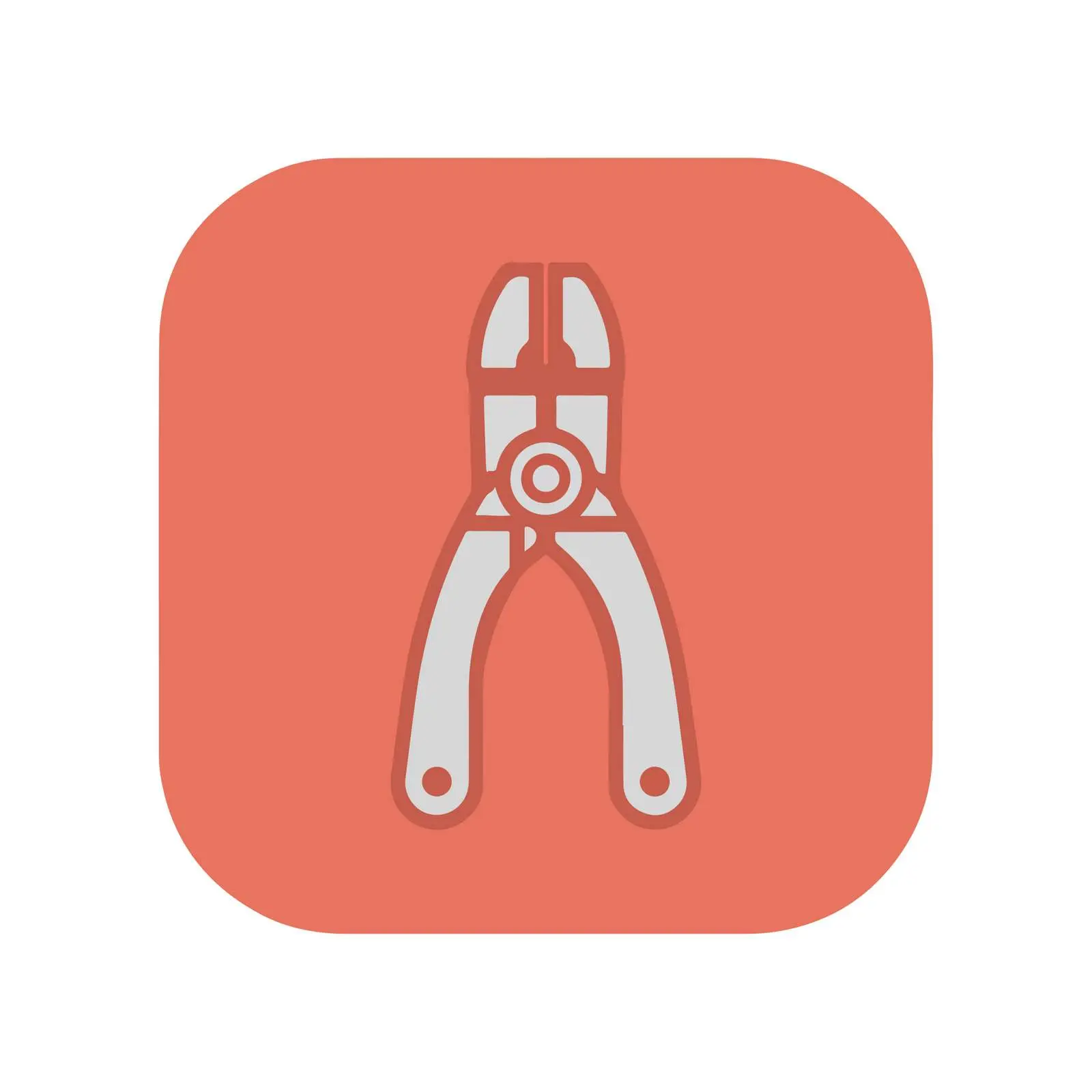 Flat Pliers Pictogram Icon — free download from Dotvec