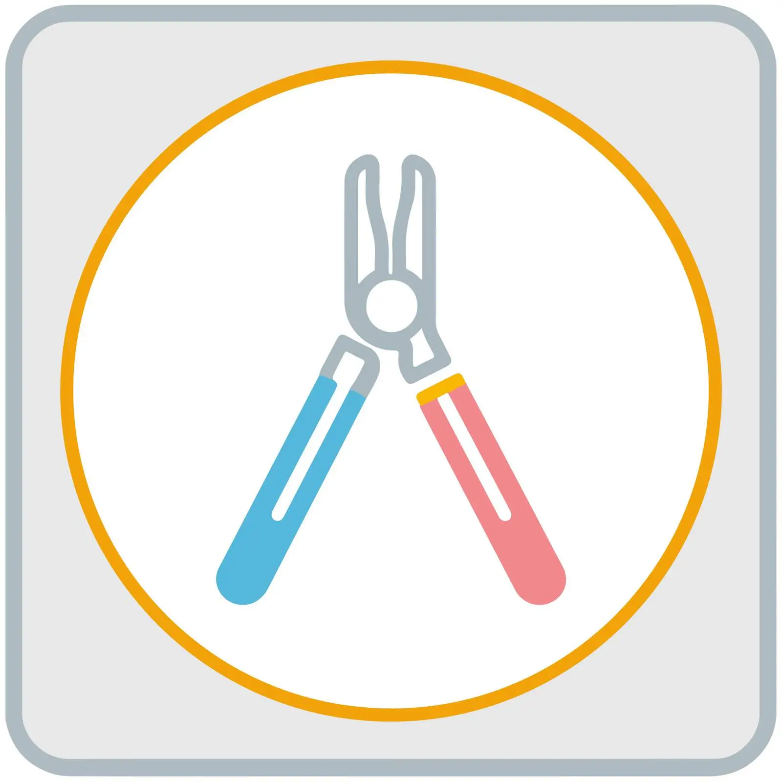Simple Geometric Pliers Icon — free download from Dotvec