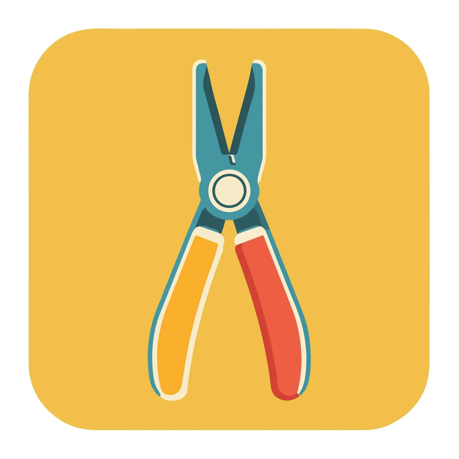 Pliers Geometric Icon — free download from Dotvec