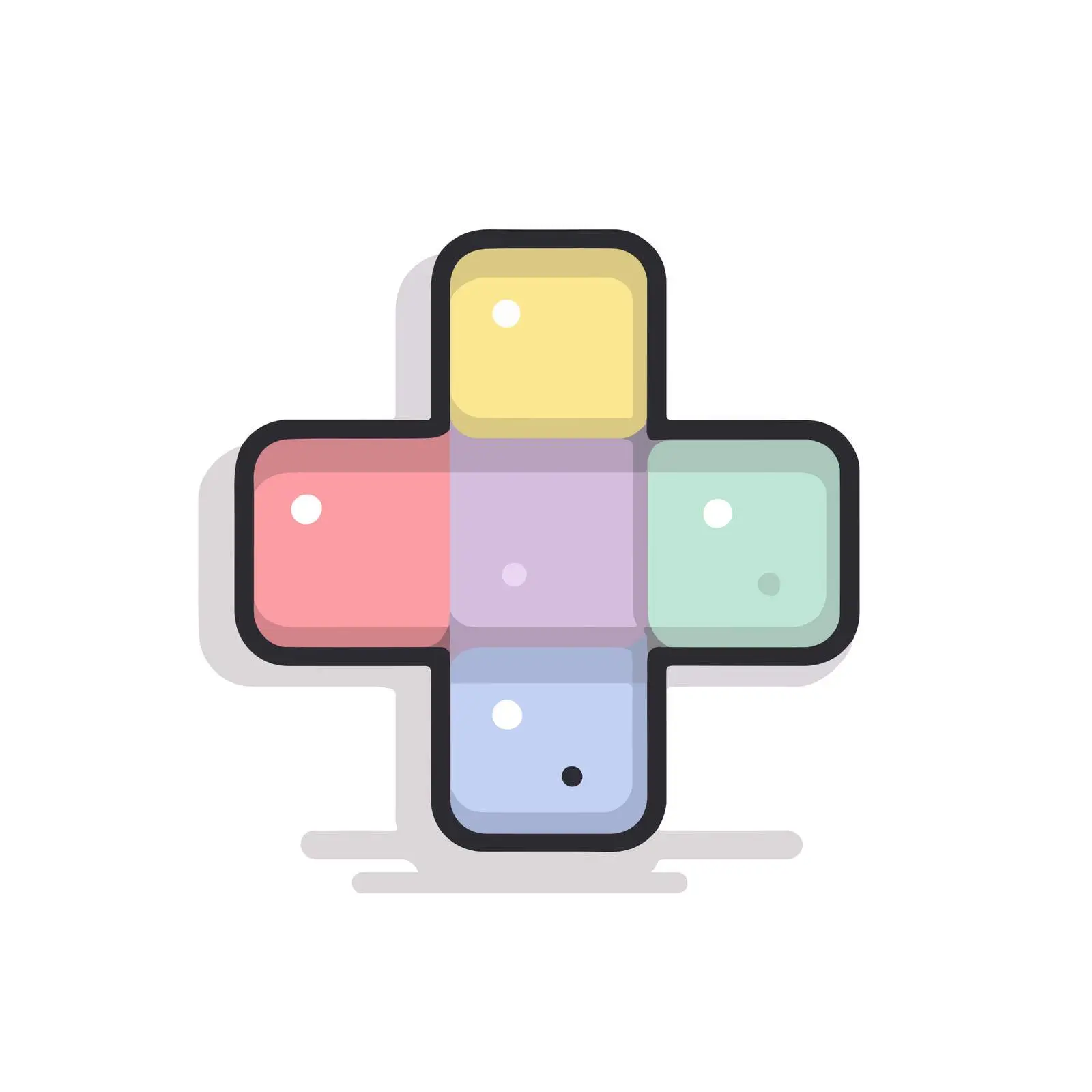 Clean UI Plus Icon in Pastel Colors — free download from Dotvec