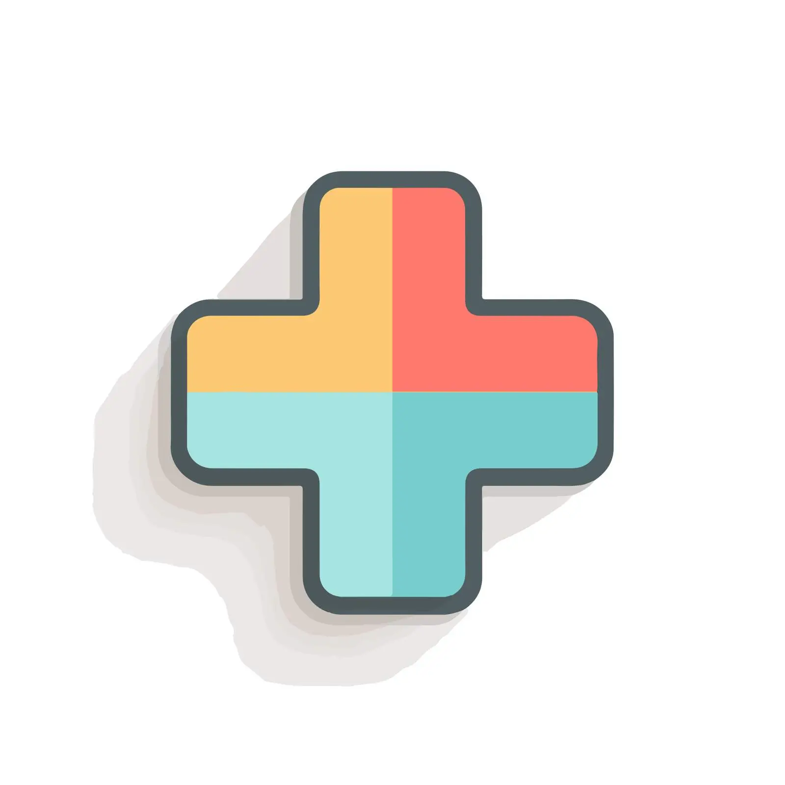 Clean Pastel Plus Icon Design — free download from Dotvec