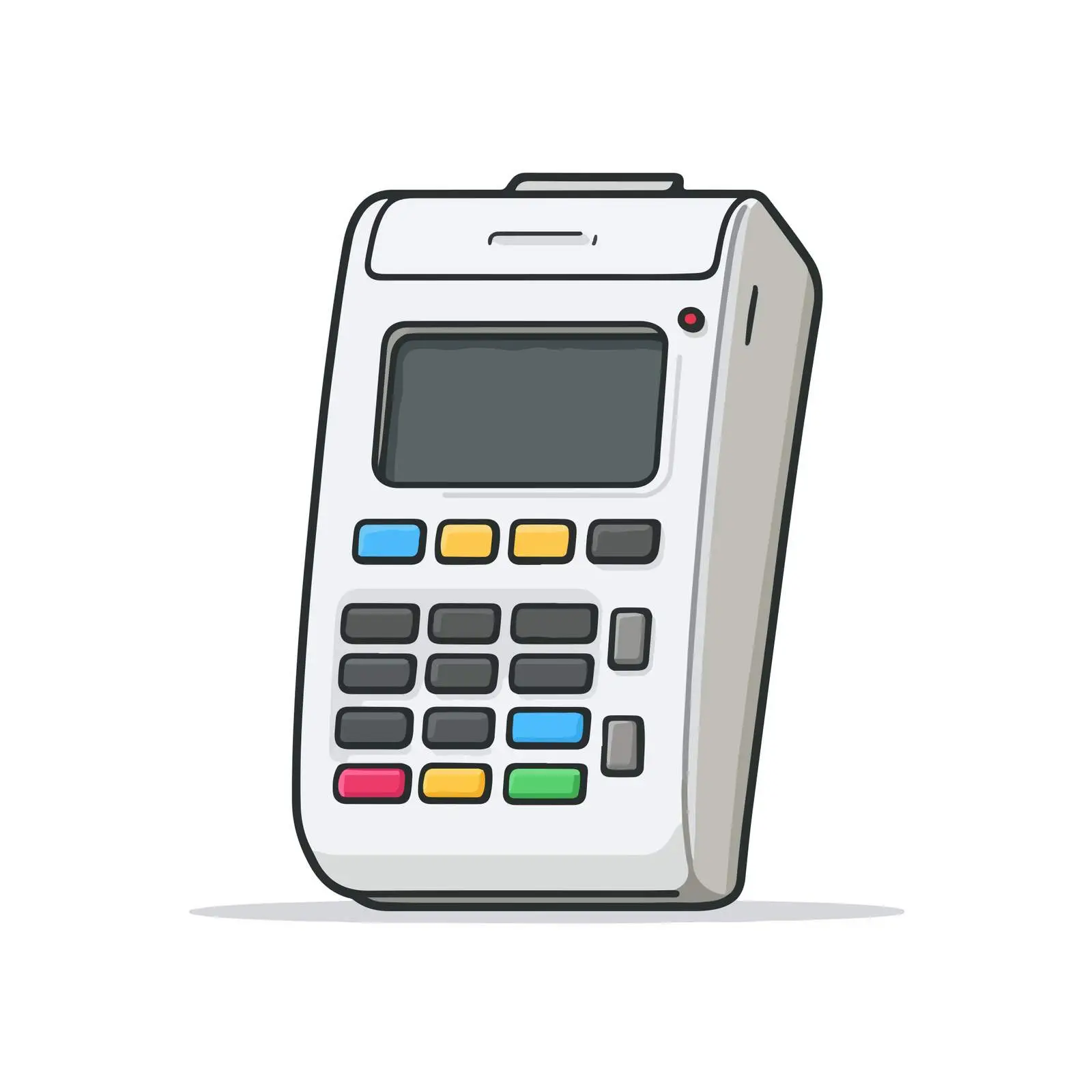 POS Terminal Flat Design Icon — free download from Dotvec
