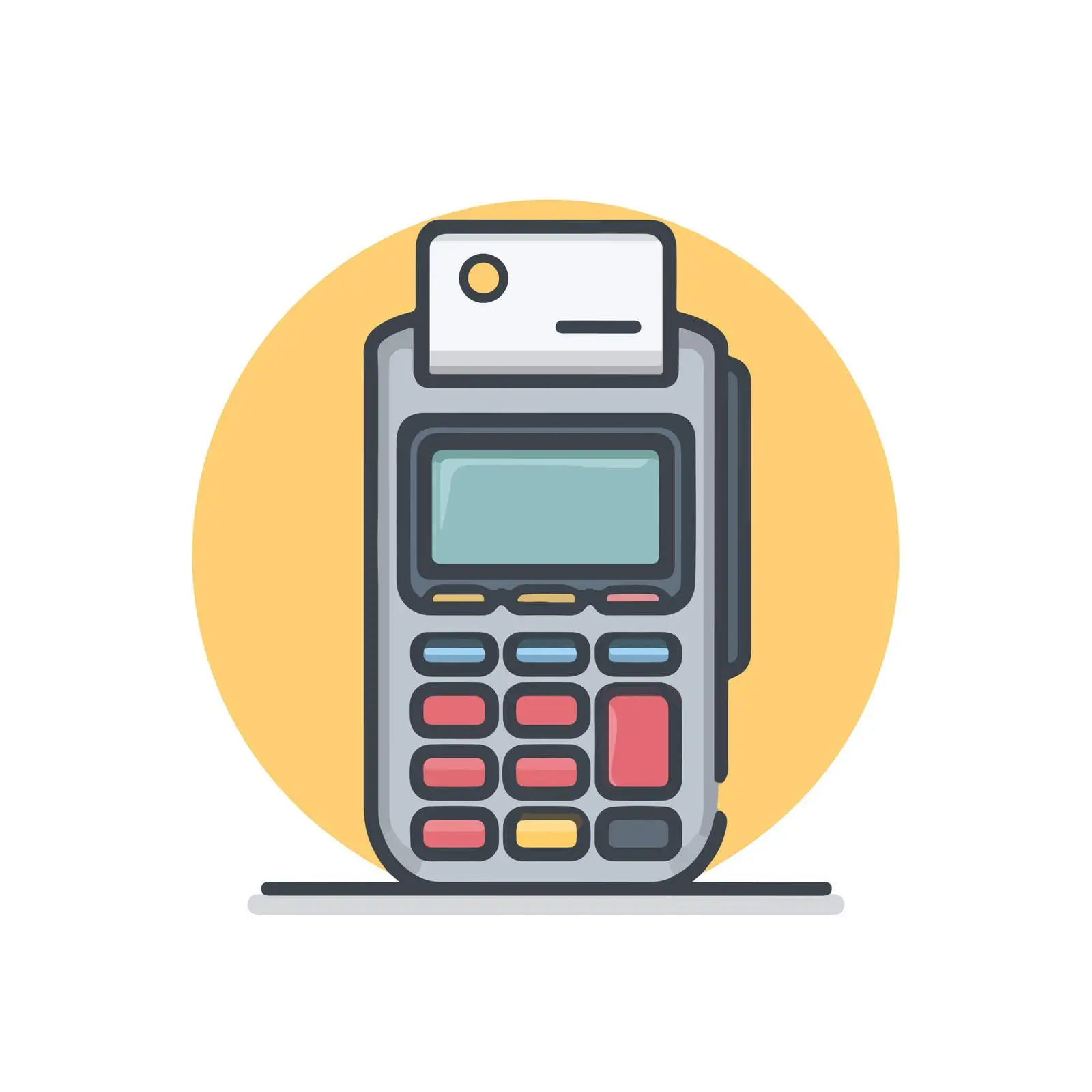 POS Terminal Flat Icon — free download from Dotvec