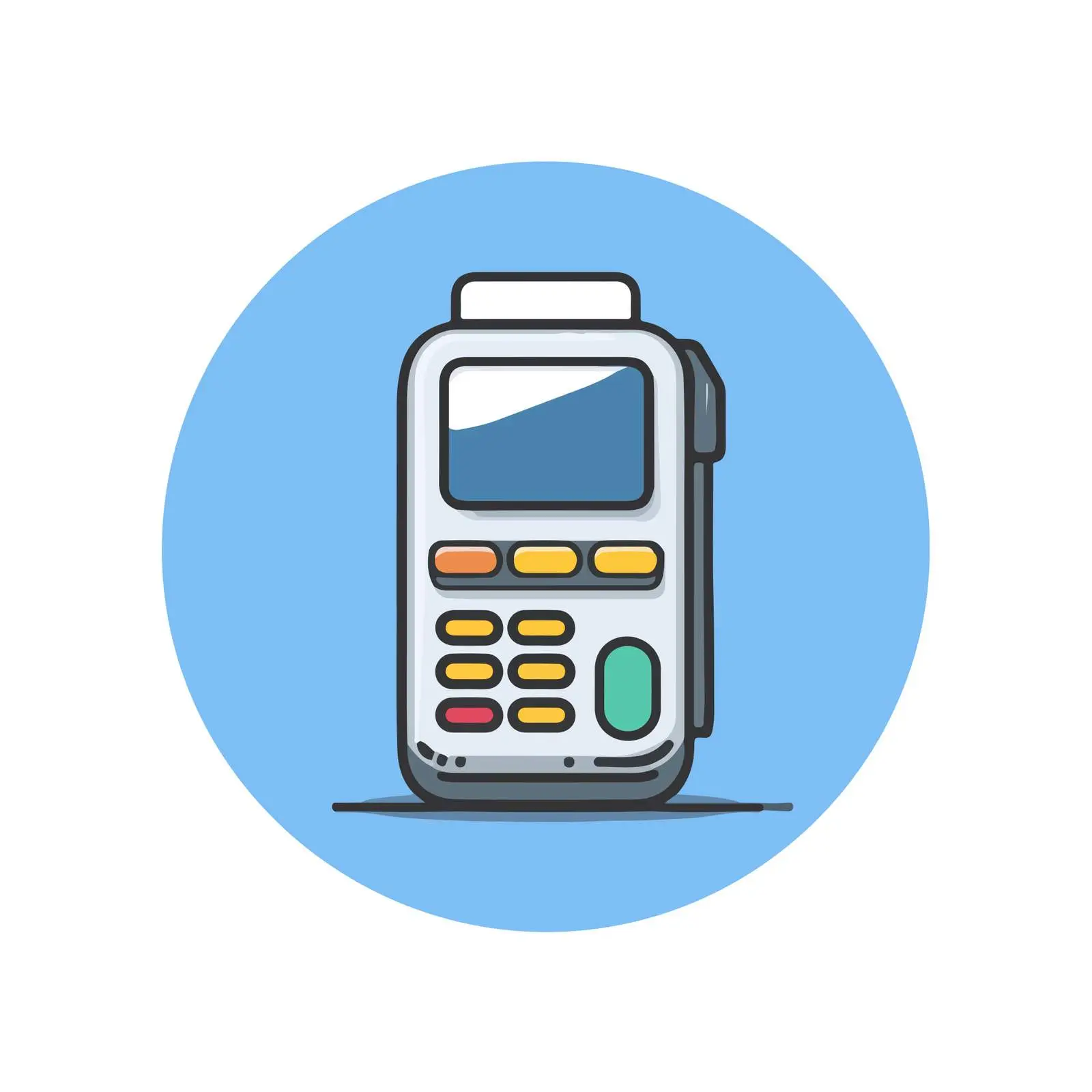 Modern POS Terminal Icon — free download from Dotvec