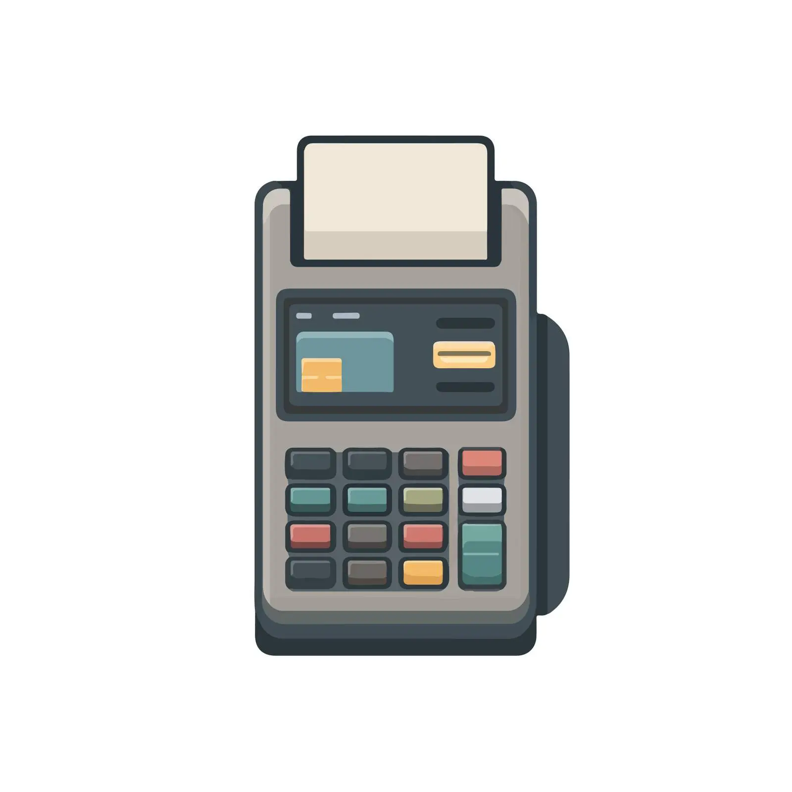 POS Terminal Flat Icon — free download from Dotvec