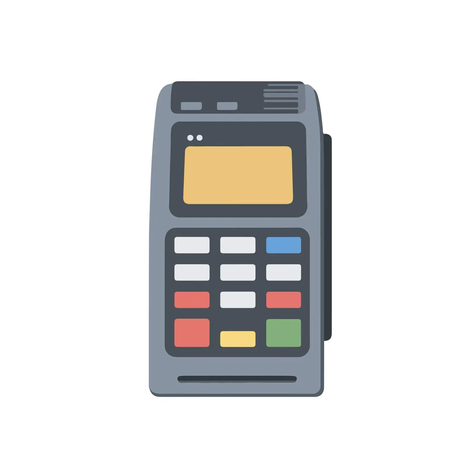 POS Terminal Flat Design Icon — free download from Dotvec