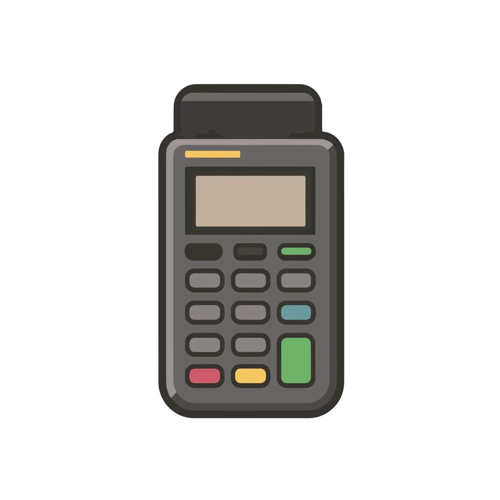 POS Terminal Flat Icon — free download from Dotvec