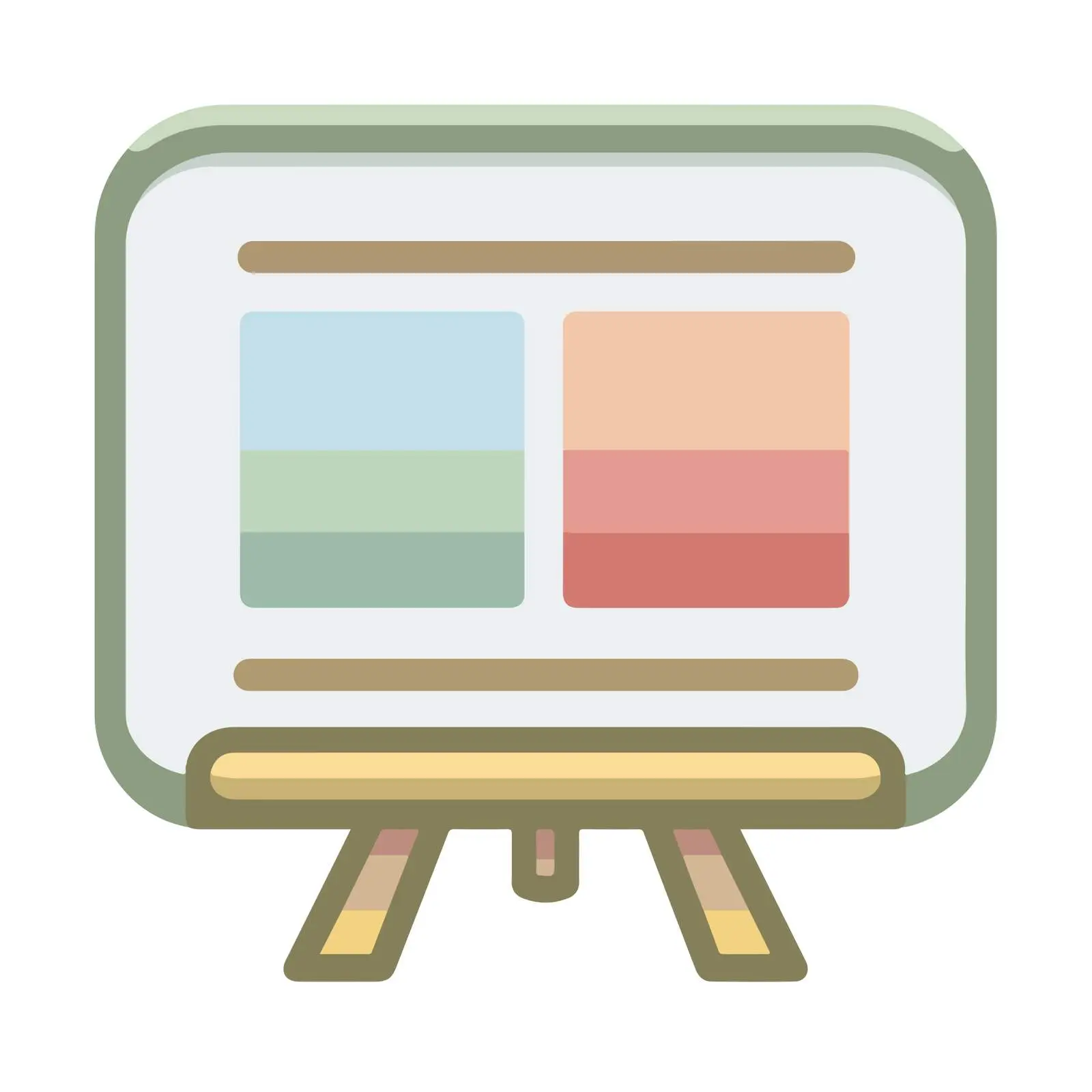 Presentation Board Flat Icon — free download from Dotvec