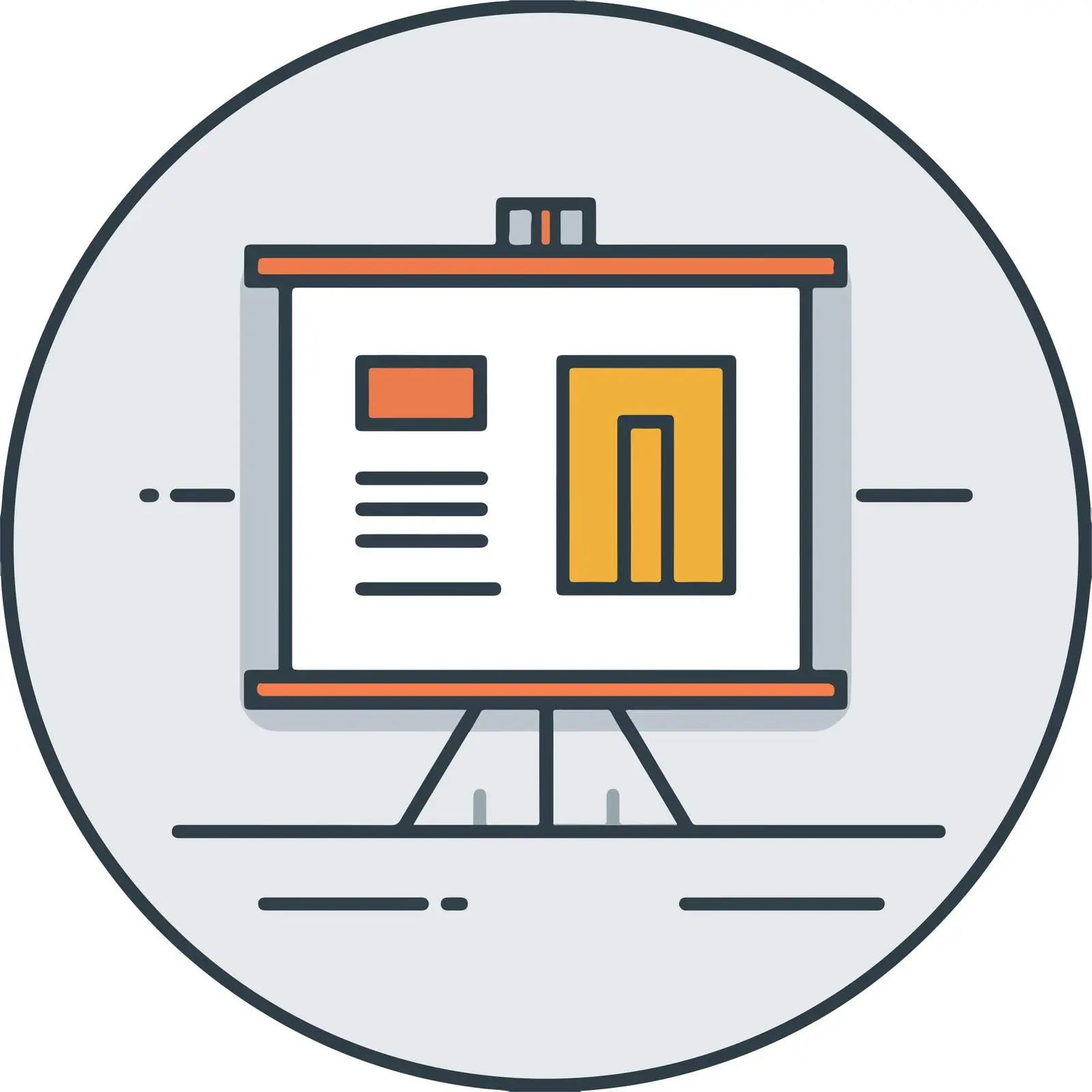 Presentation Board Icon — free download from Dotvec