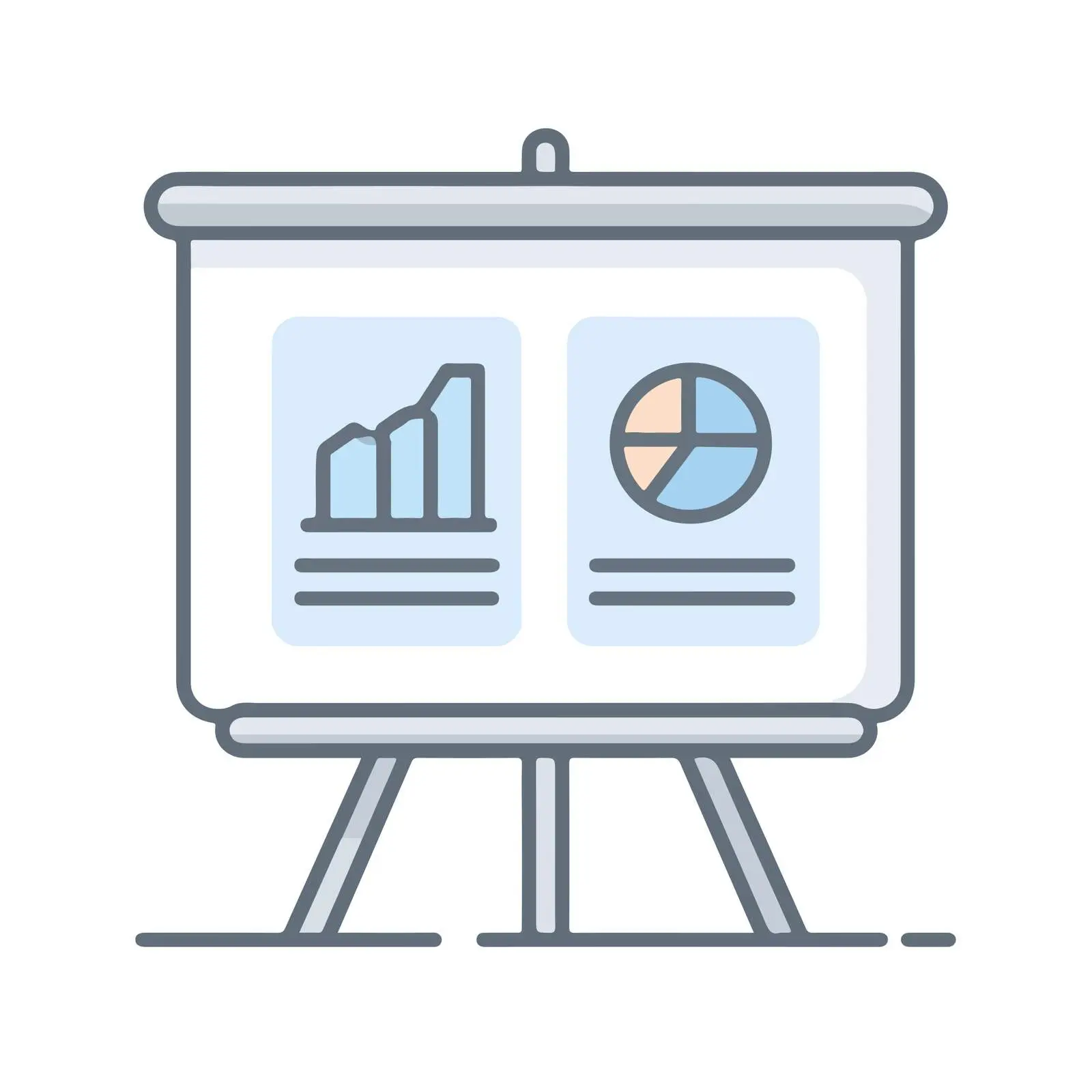 Minimal Presentation Board Icon — free download from Dotvec