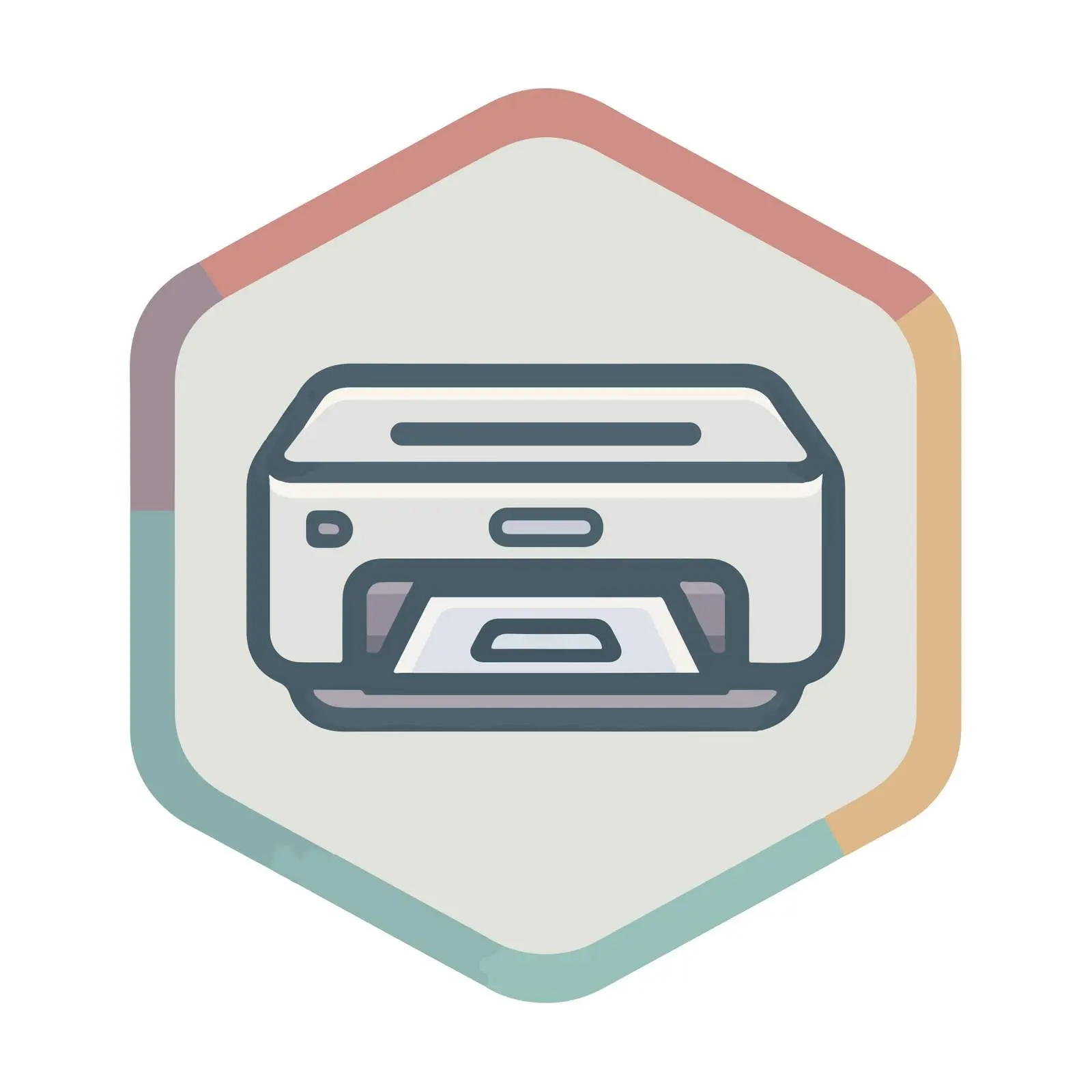 Minimalist Printer Icon — free download from Dotvec