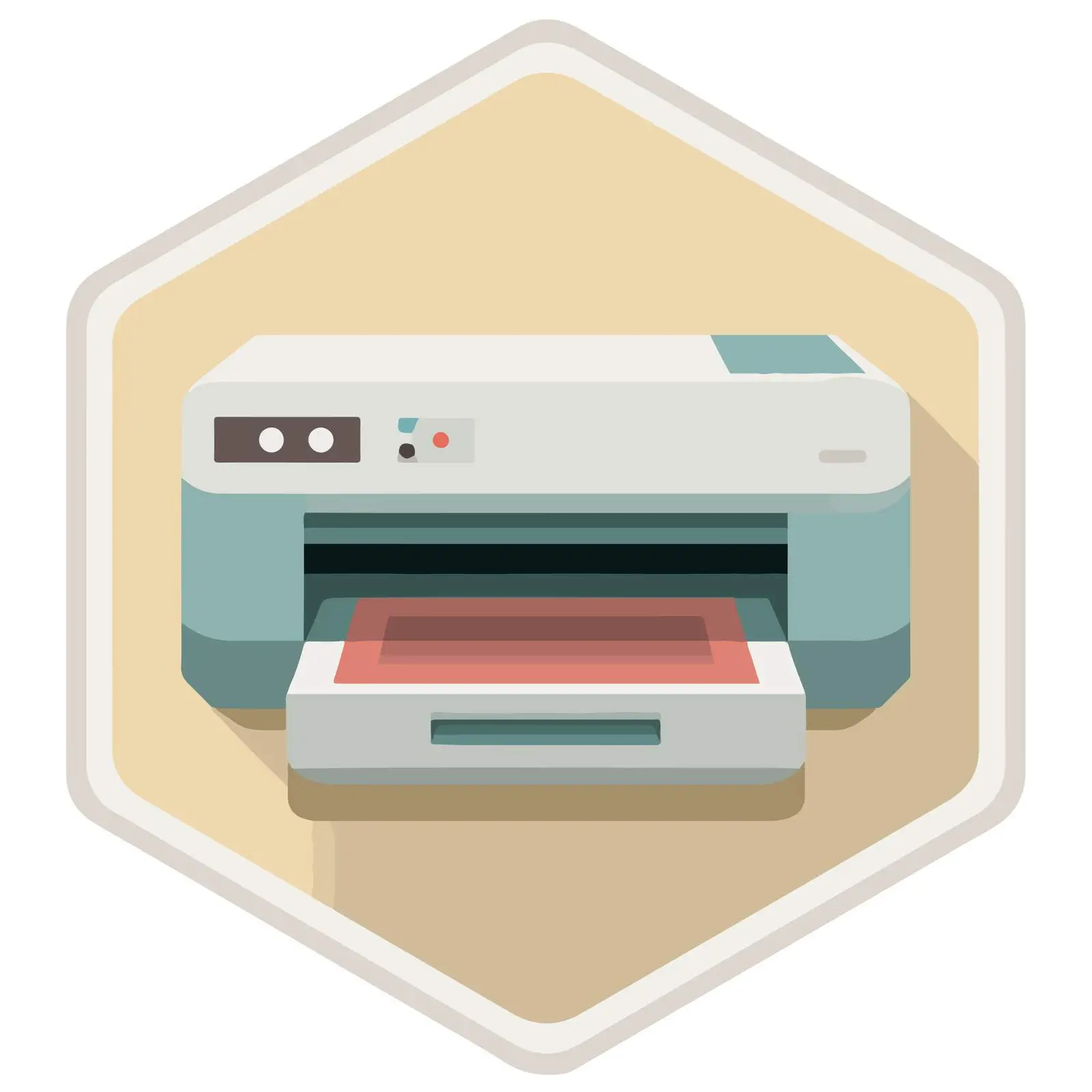 Minimalist Printer Icon — free download from Dotvec