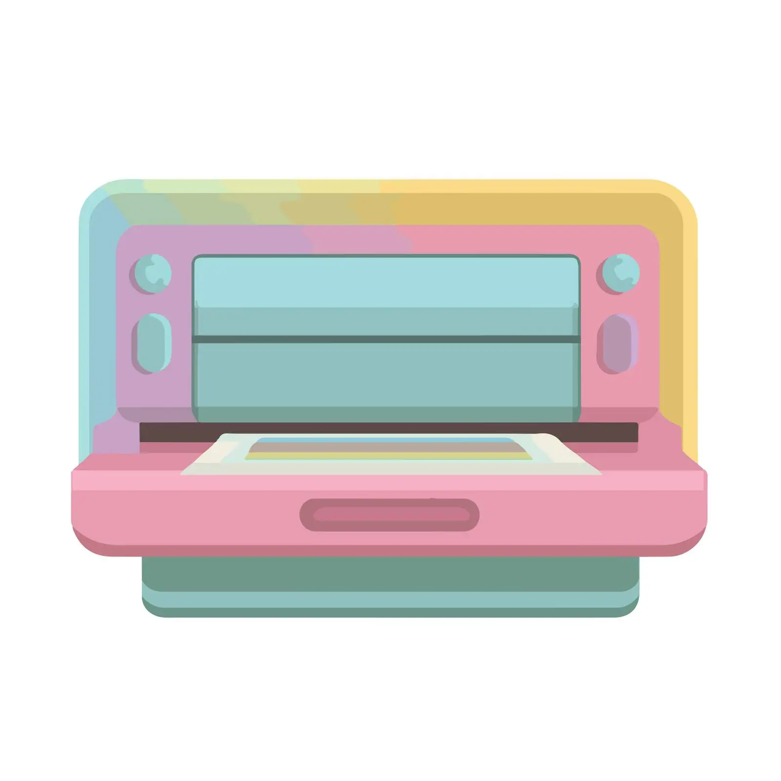 Flat Printer Icon in Pastel Colors — free download from Dotvec