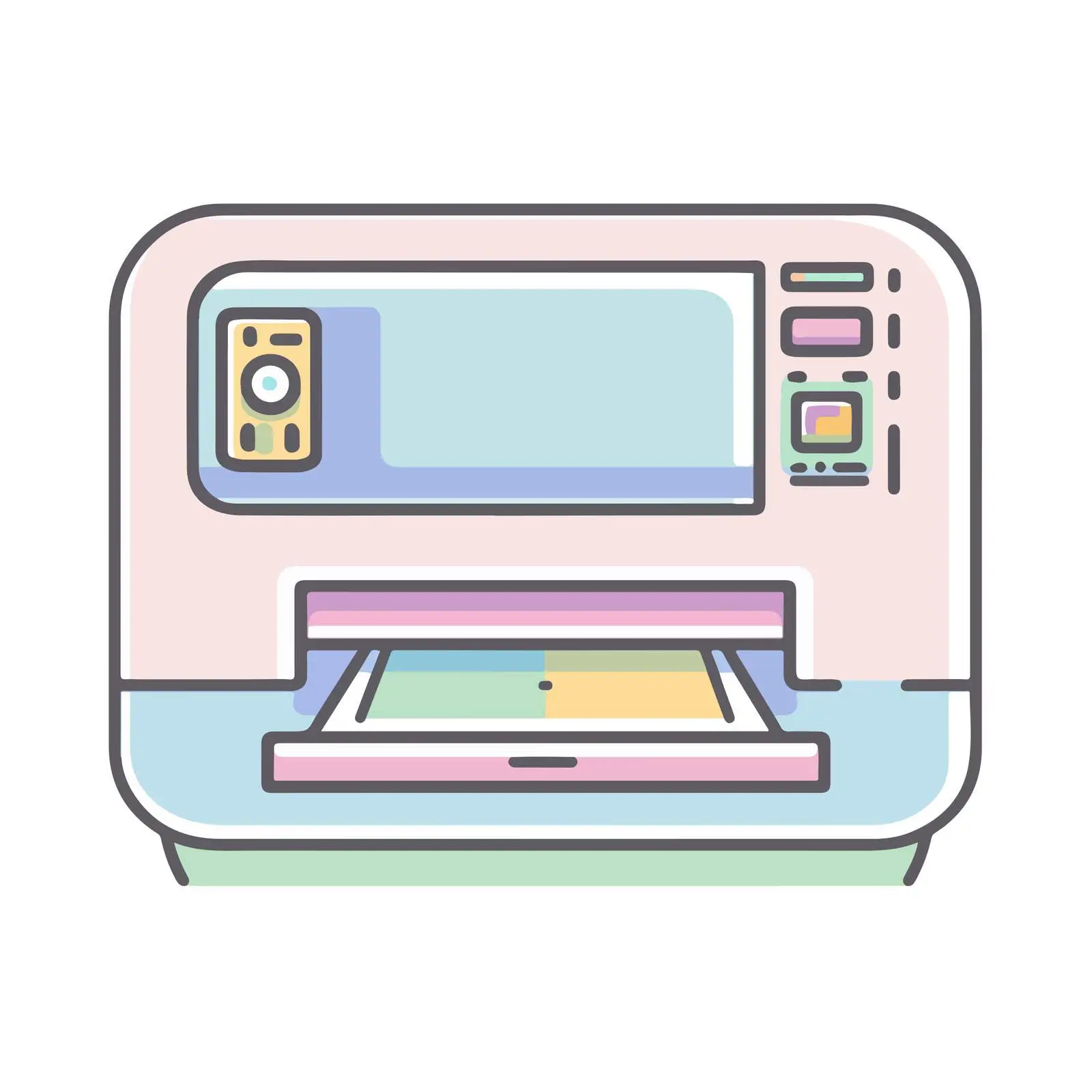 Printer Flat Design Icon — free download from Dotvec