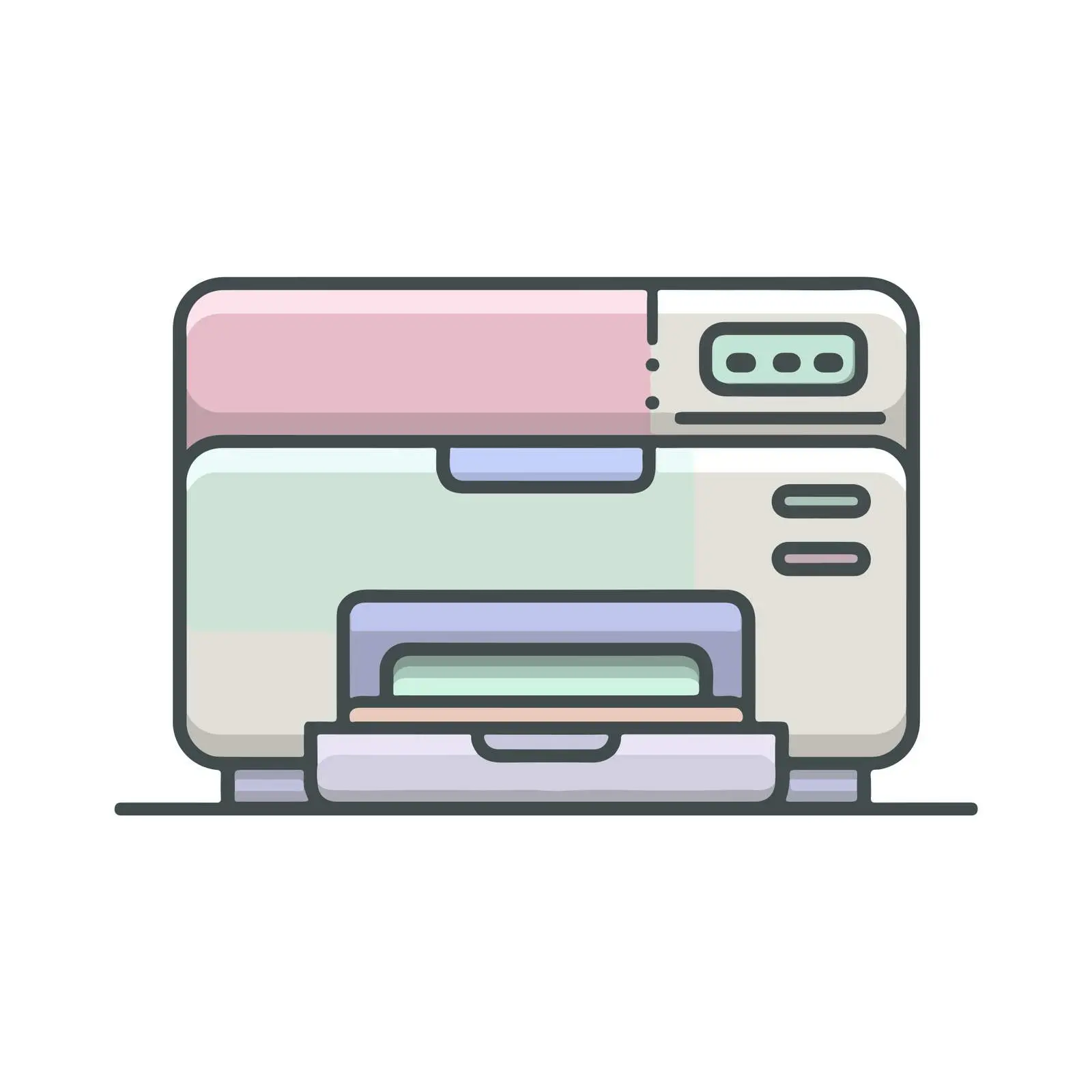 Modern Printer Icon Design — free download from Dotvec