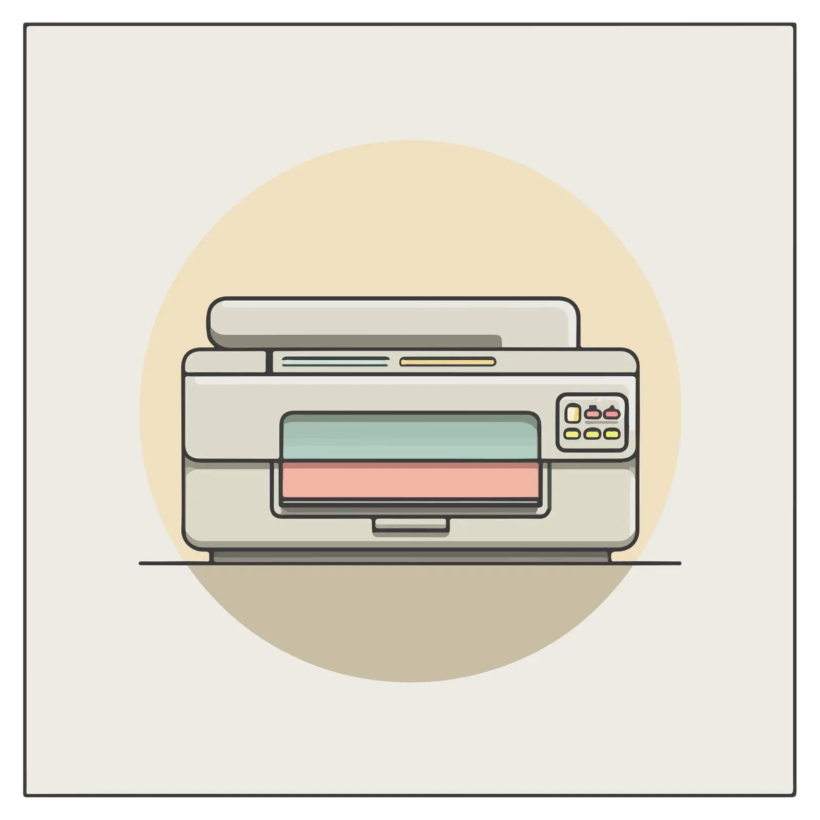 Printer Icon Design — free download from Dotvec