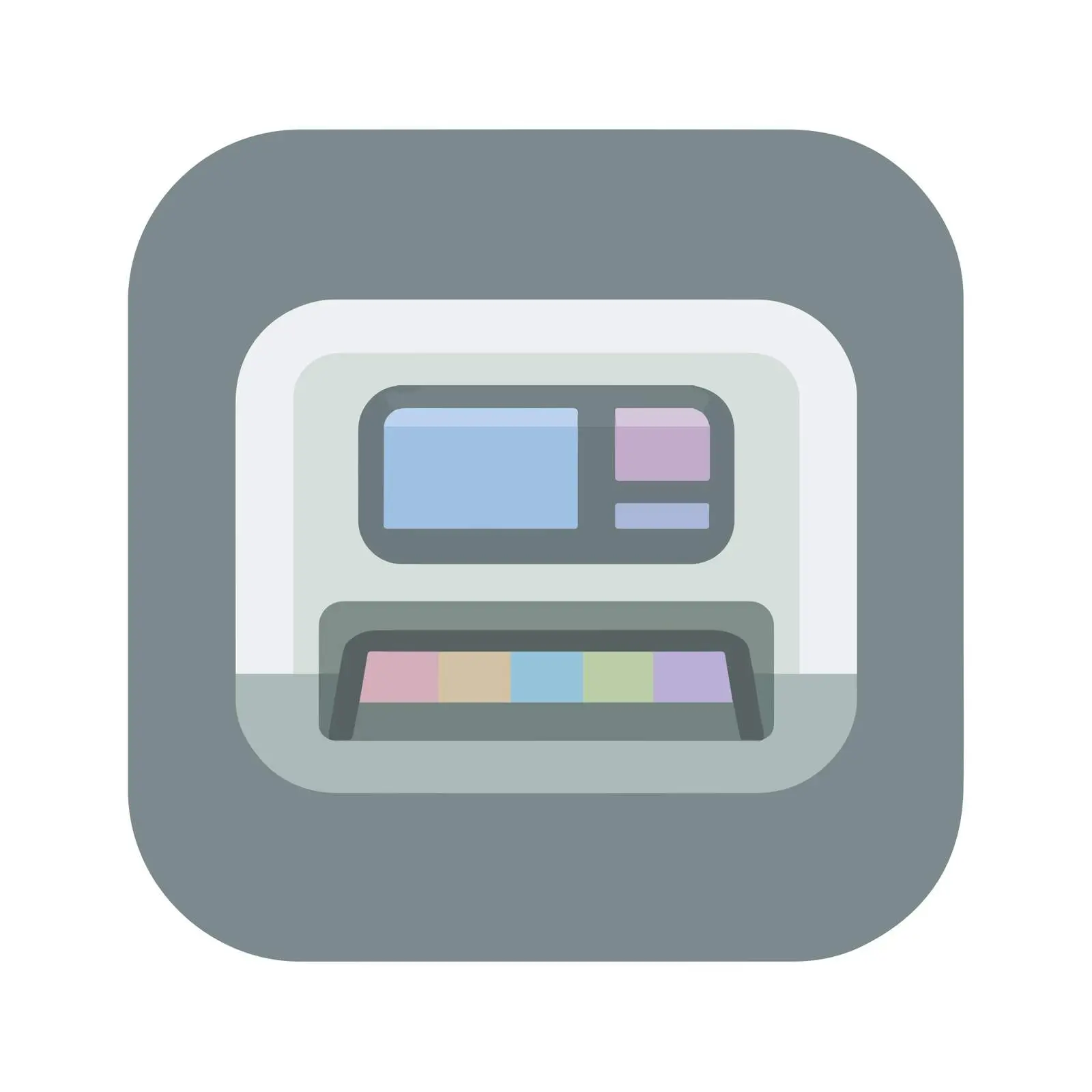 Printer Flat Design Icon — free download from Dotvec