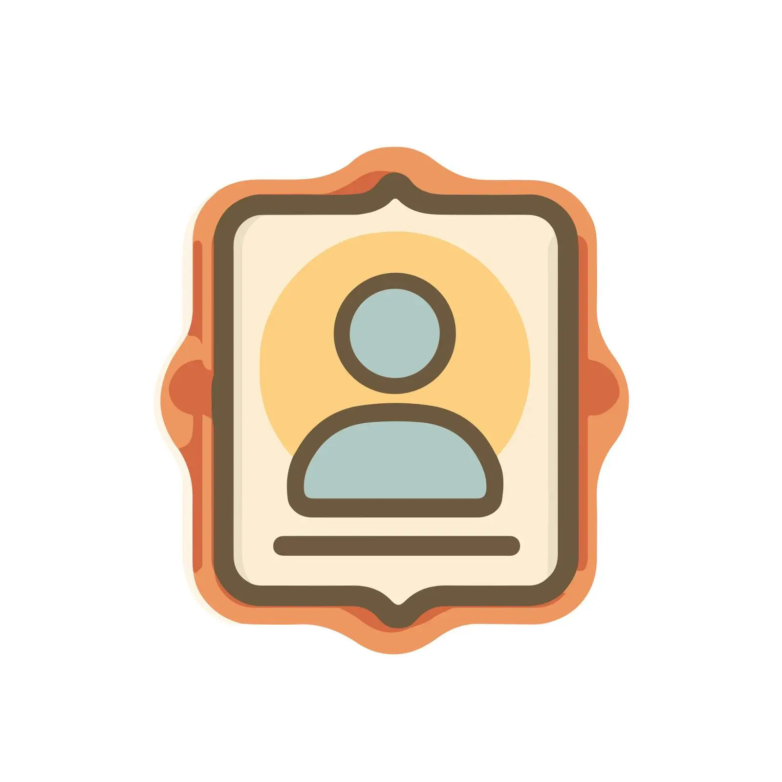 Profile Badge Icon Monoline Design — free download from Dotvec
