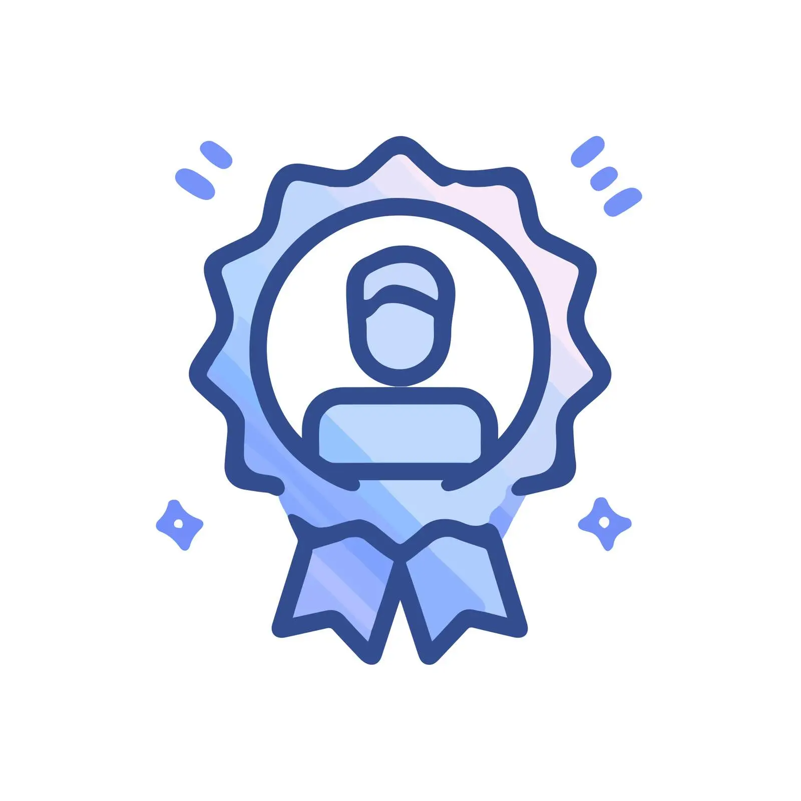 Profile Badge Icon Design — free download from Dotvec