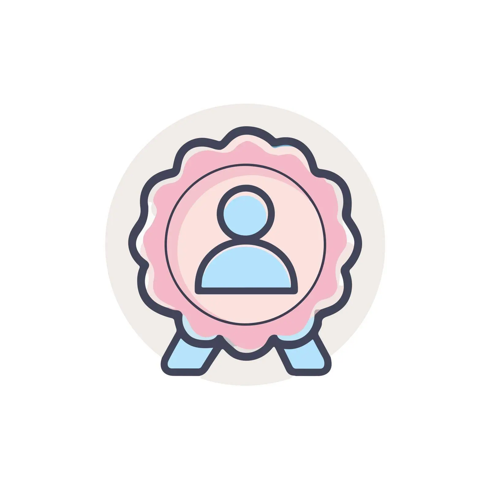 Profile Badge Icon Design — free download from Dotvec