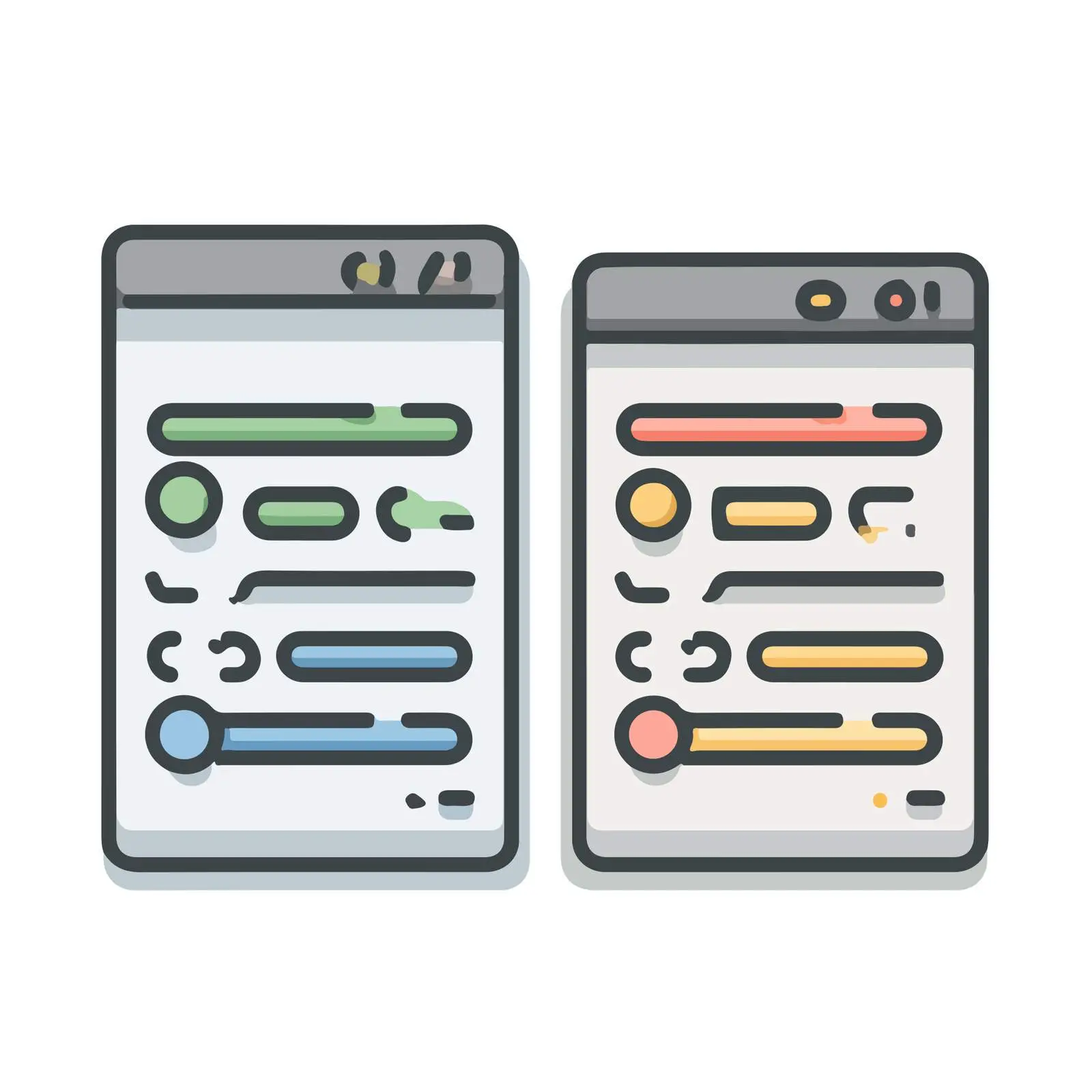 Pull Request Flat Icon Design — free download from Dotvec