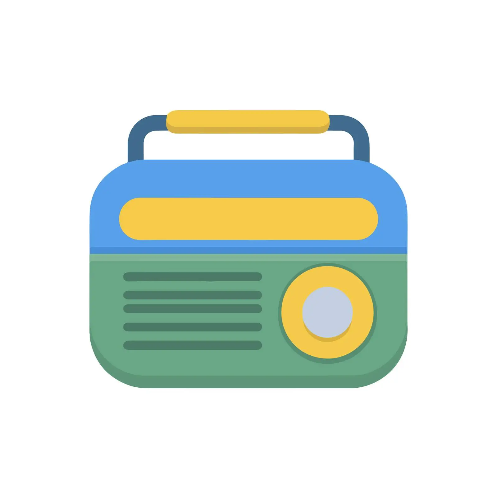 Radio Icon Flat Vector Two-Color Palette — free download from Dotvec