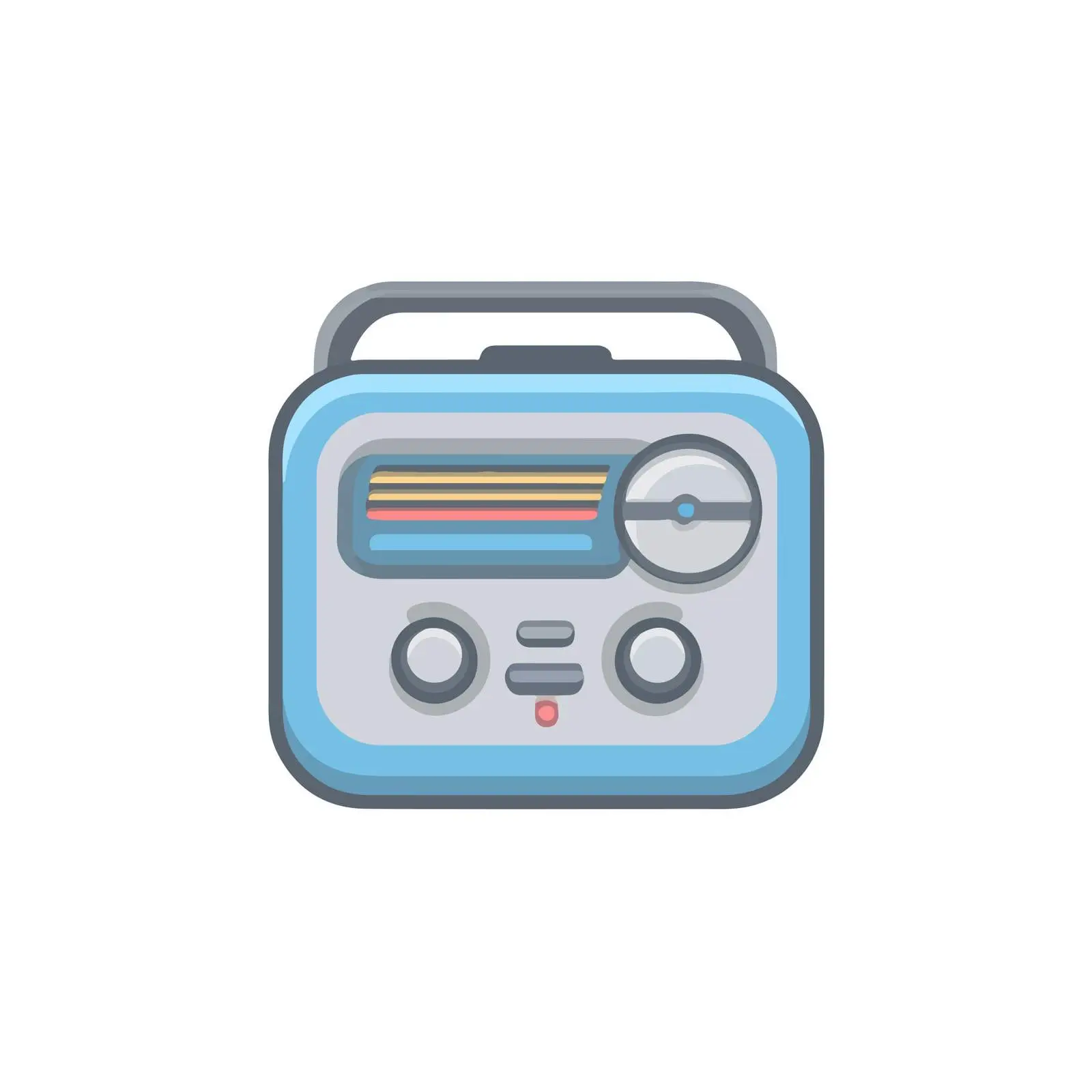 Radio Icon Flat Vector Image — free download from Dotvec
