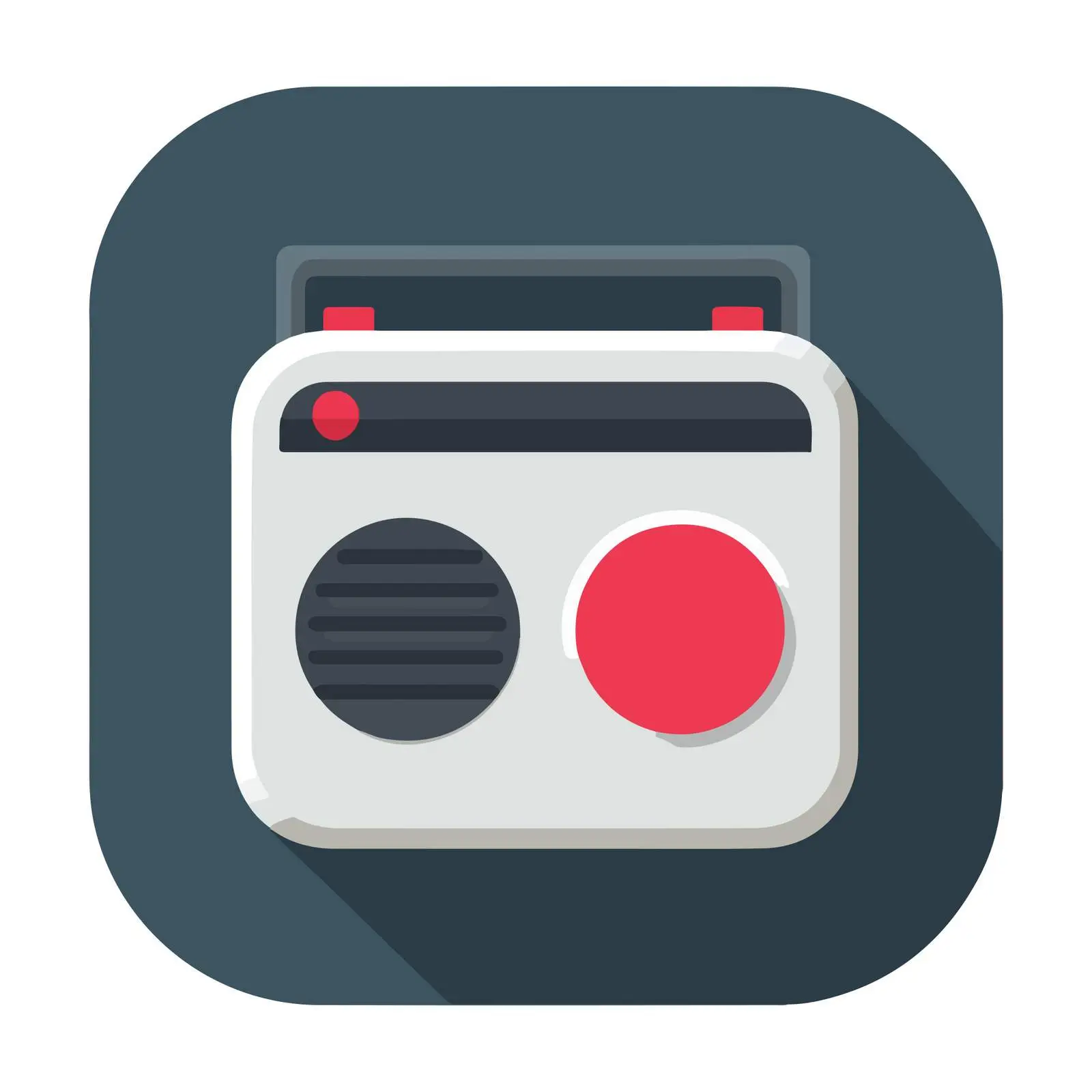 Radio Icon High Contrast Design — free download from Dotvec