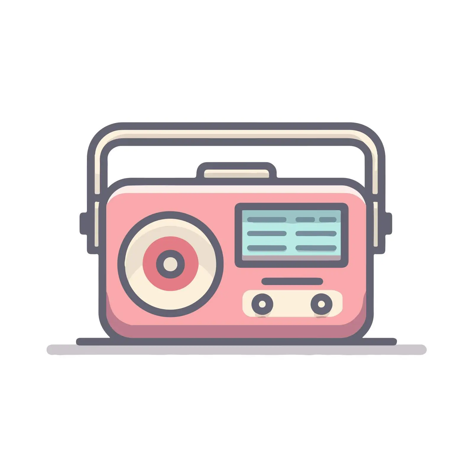 Radio Flat Design Icon — free download from Dotvec