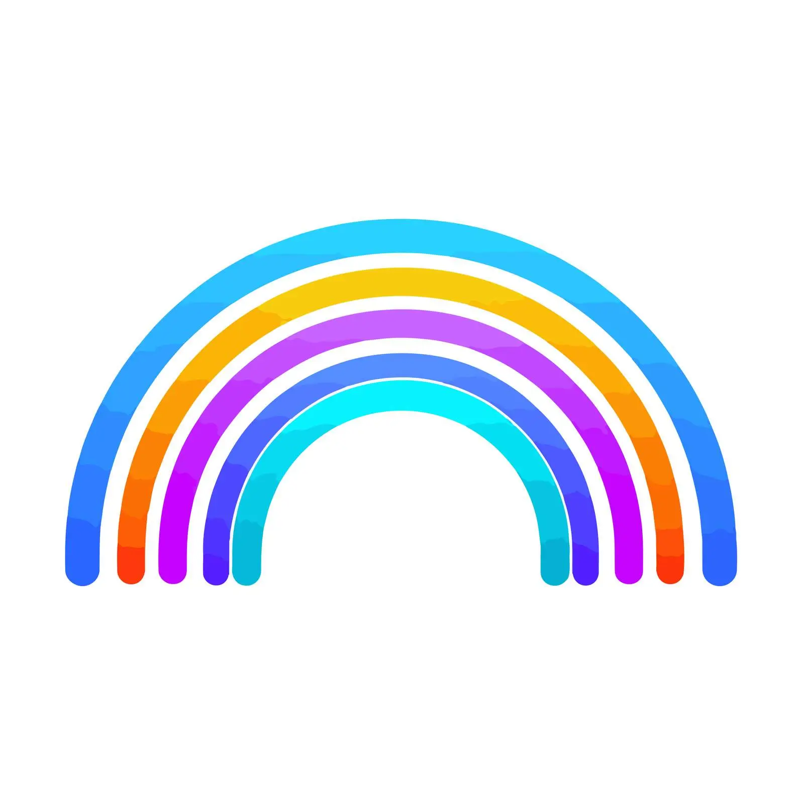 Simple Rainbow Icon — free download from Dotvec