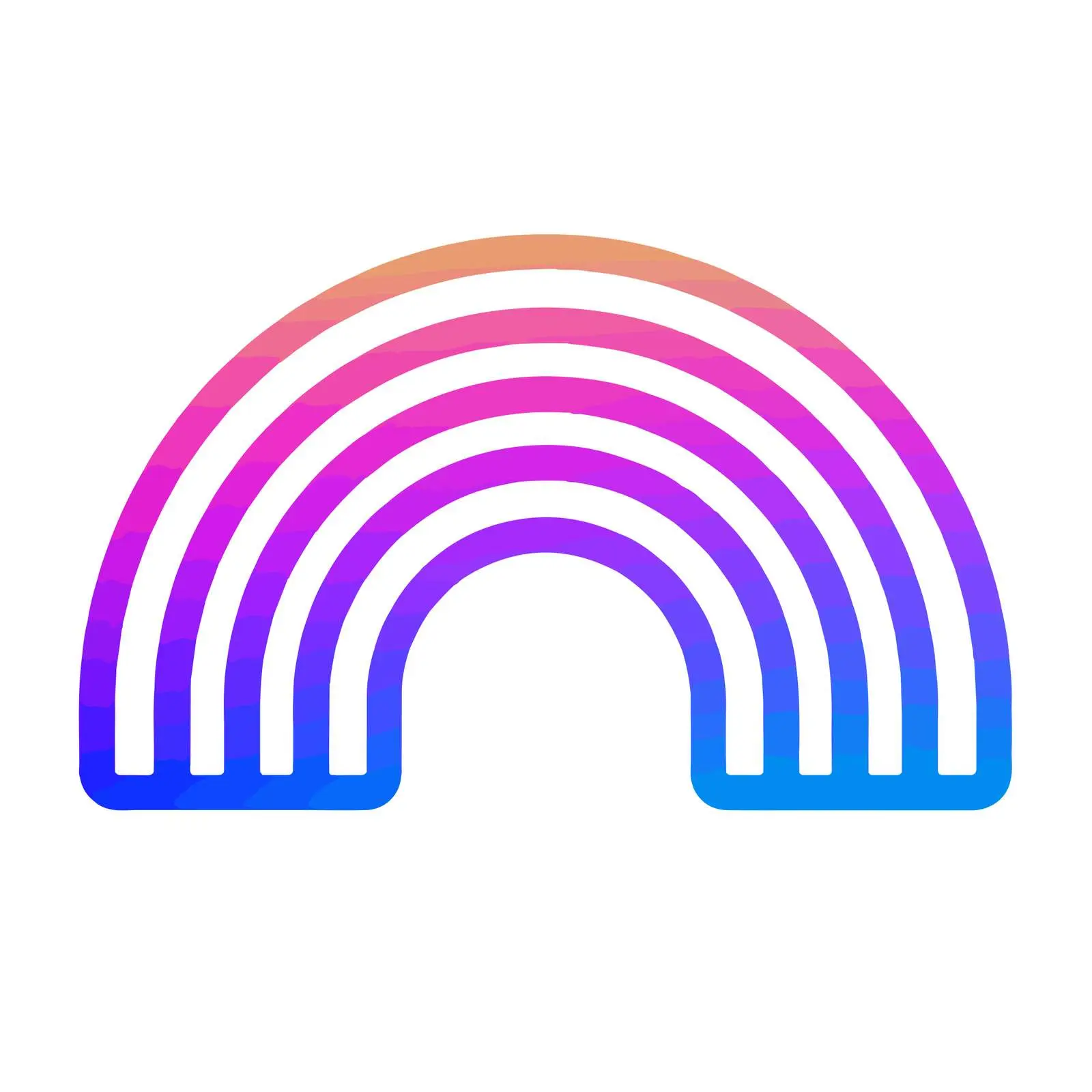 Rainbow Monoline Icon Design — free download from Dotvec