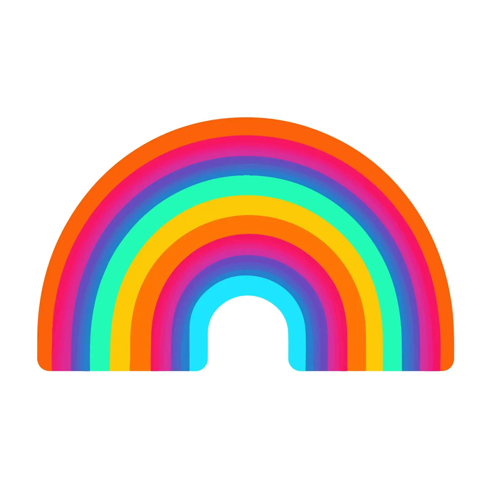 Rainbow Monoline Icon — free download from Dotvec