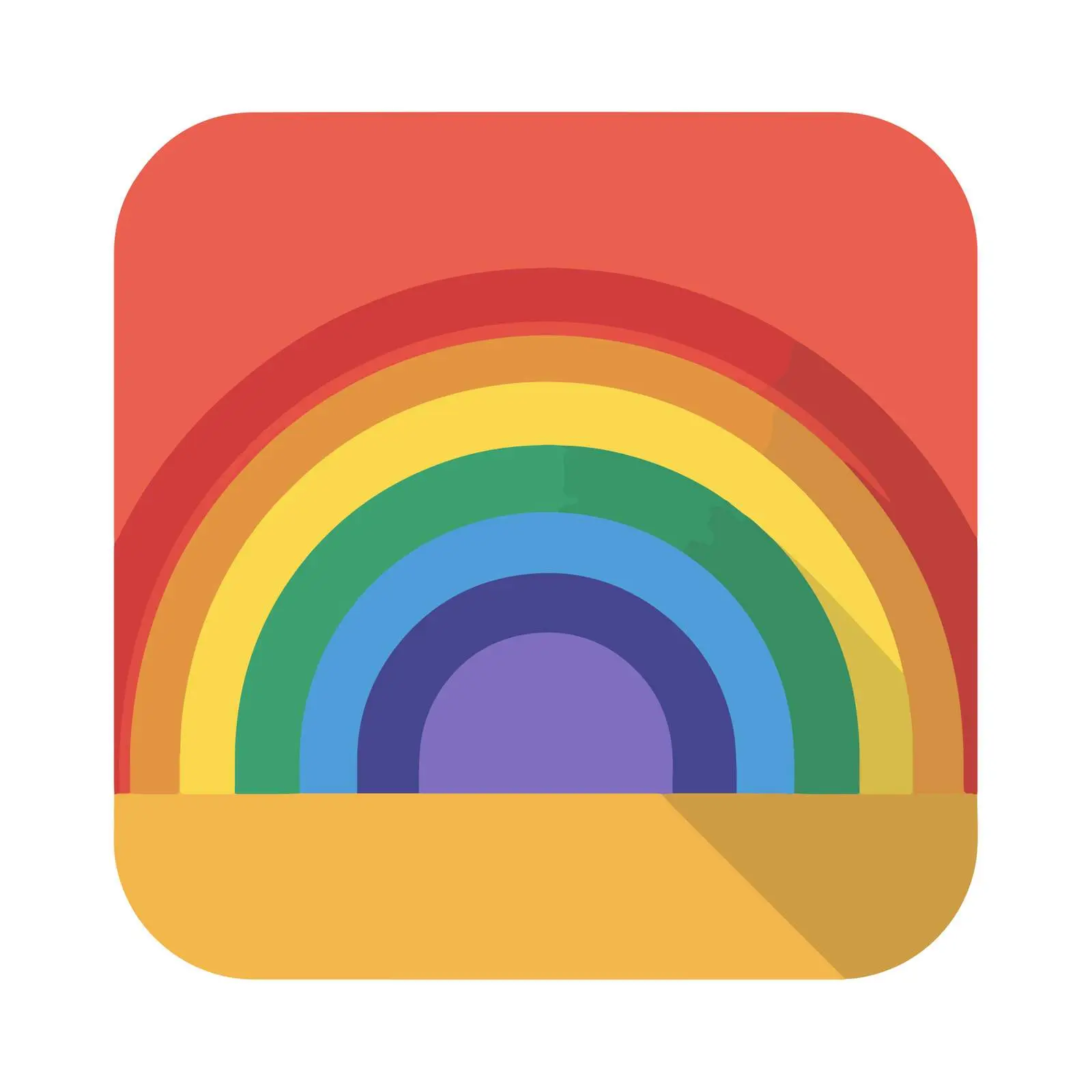 Rainbow Pictogram Icon – free spectrum image from Dotvec