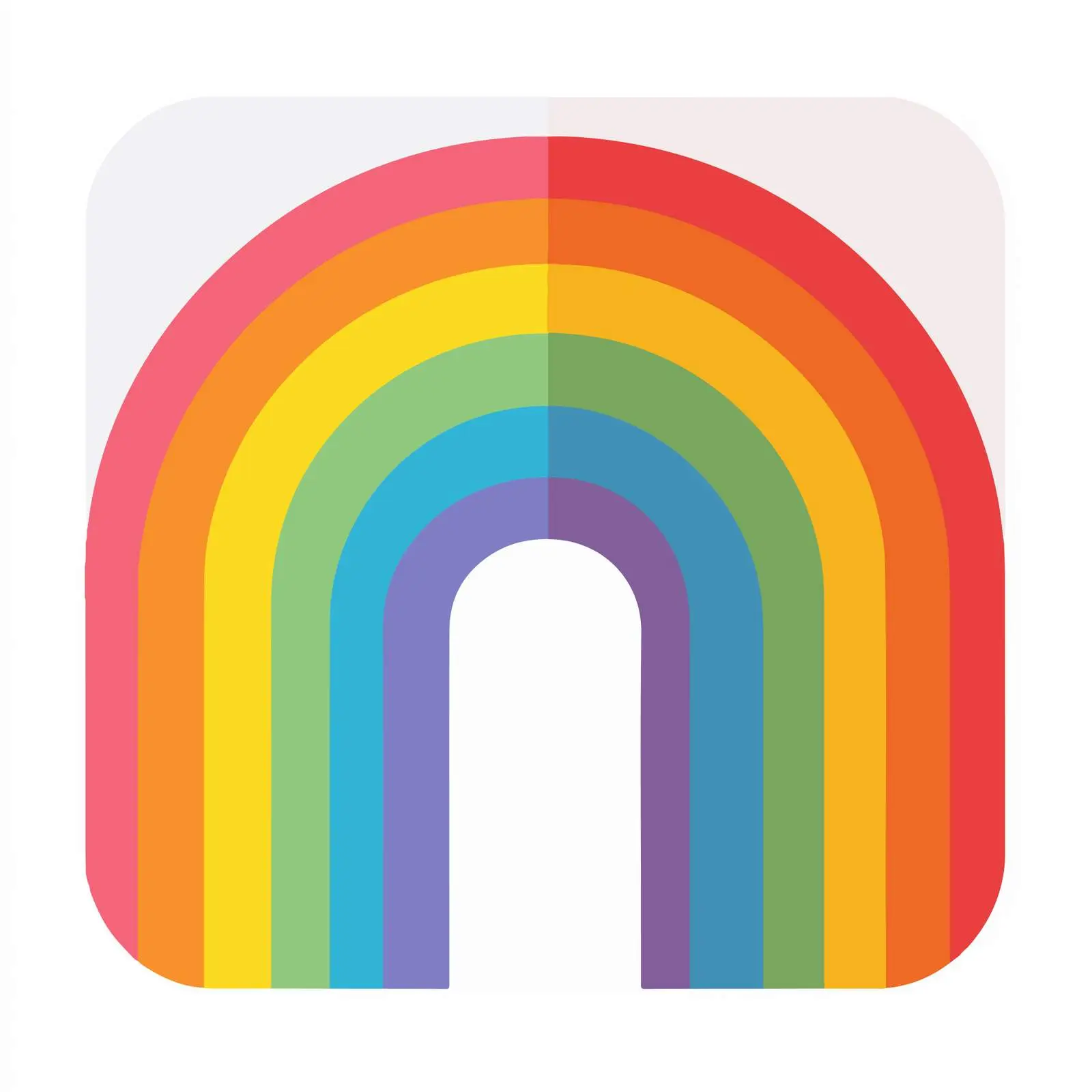 Rainbow Flat Pictogram Icon — free download from Dotvec