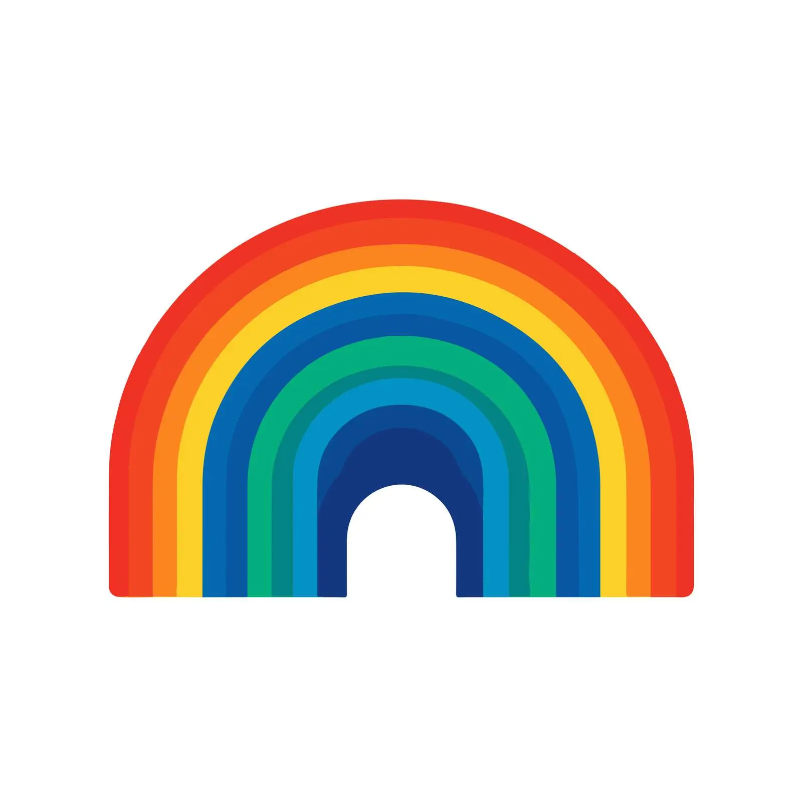Rainbow Geometric Icon — free download from Dotvec