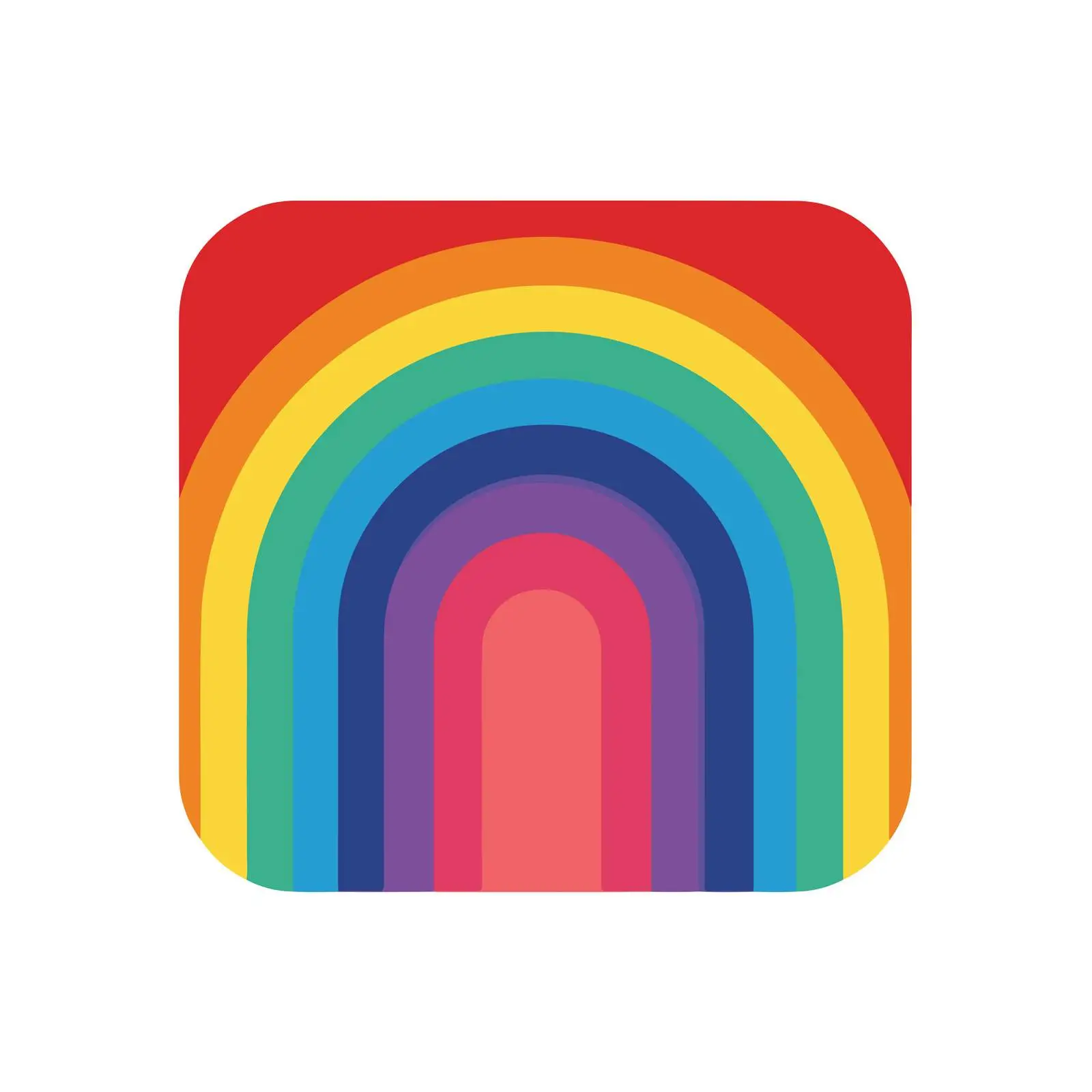Simple Geometric Rainbow Icon — free download from Dotvec