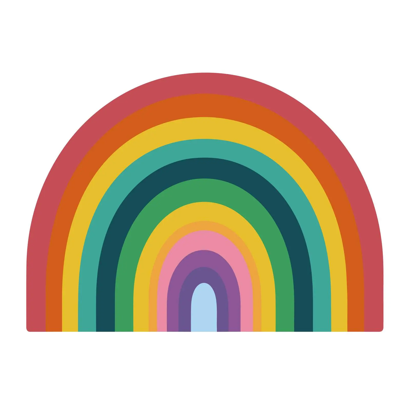 Geometric Rainbow Icon — free download from Dotvec