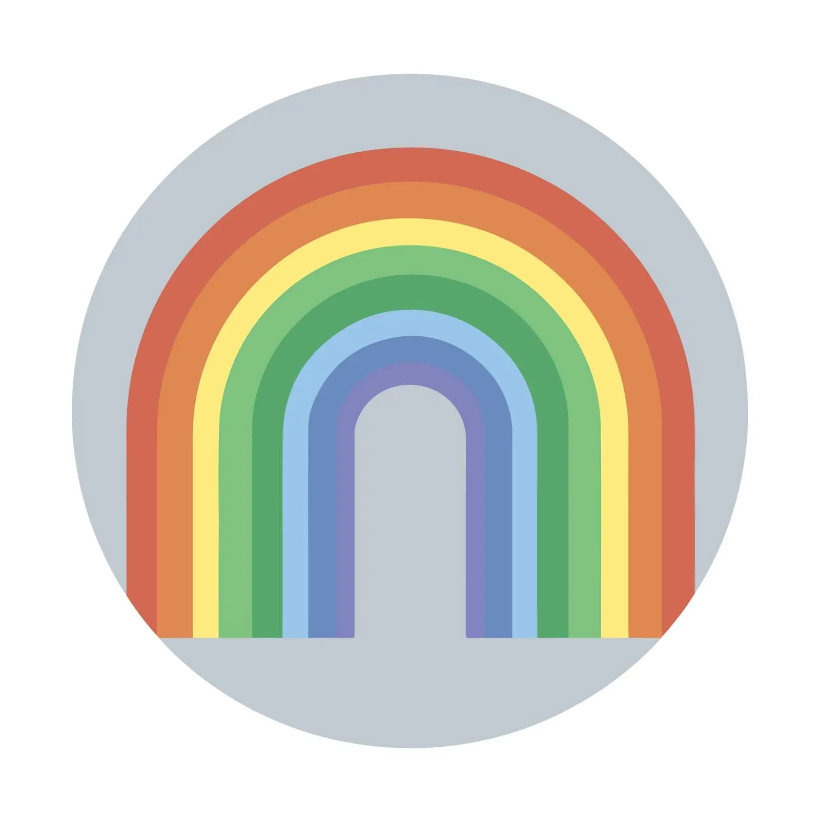 Rainbow Flat Icon Design — free download from Dotvec