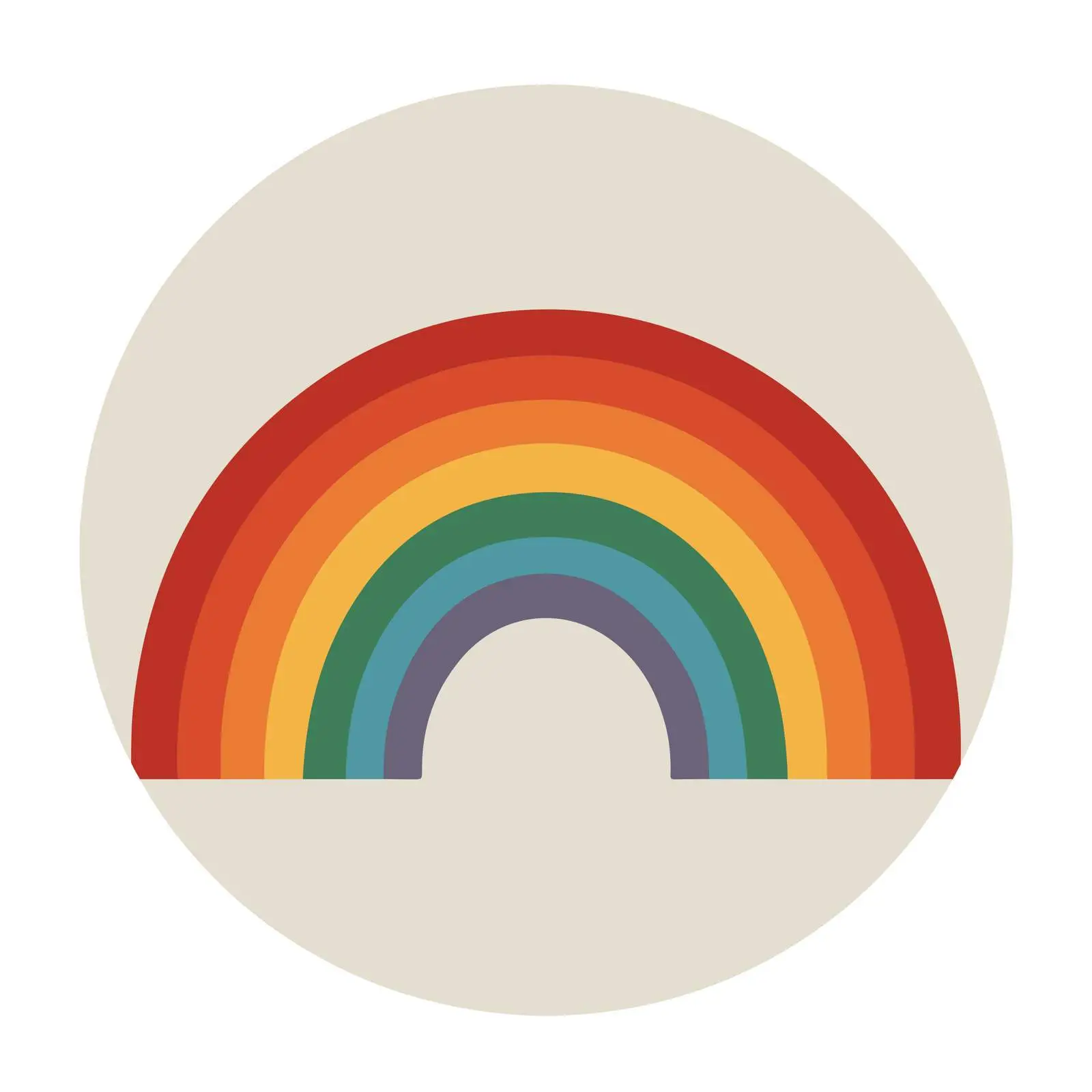 Rainbow Flat Design Icon — free download from Dotvec