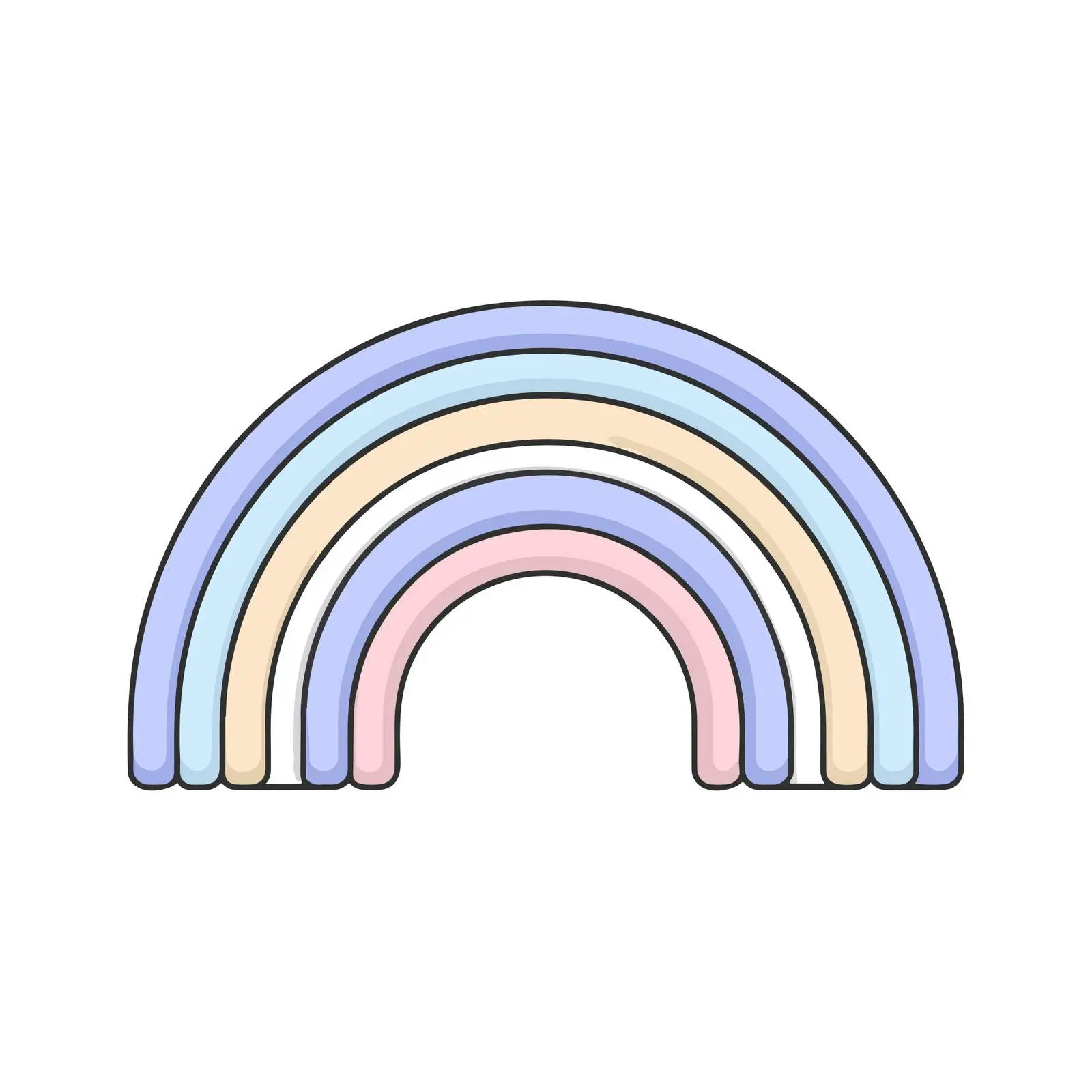 Rainbow Flat Icon Design — free download from Dotvec