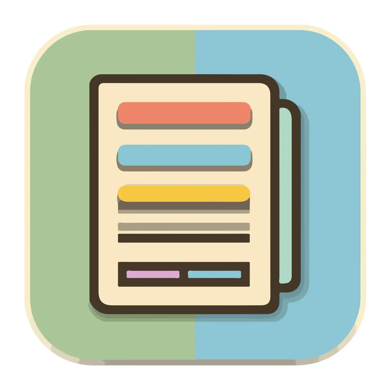 Receipt Icon in Flat Design — free download from Dotvec