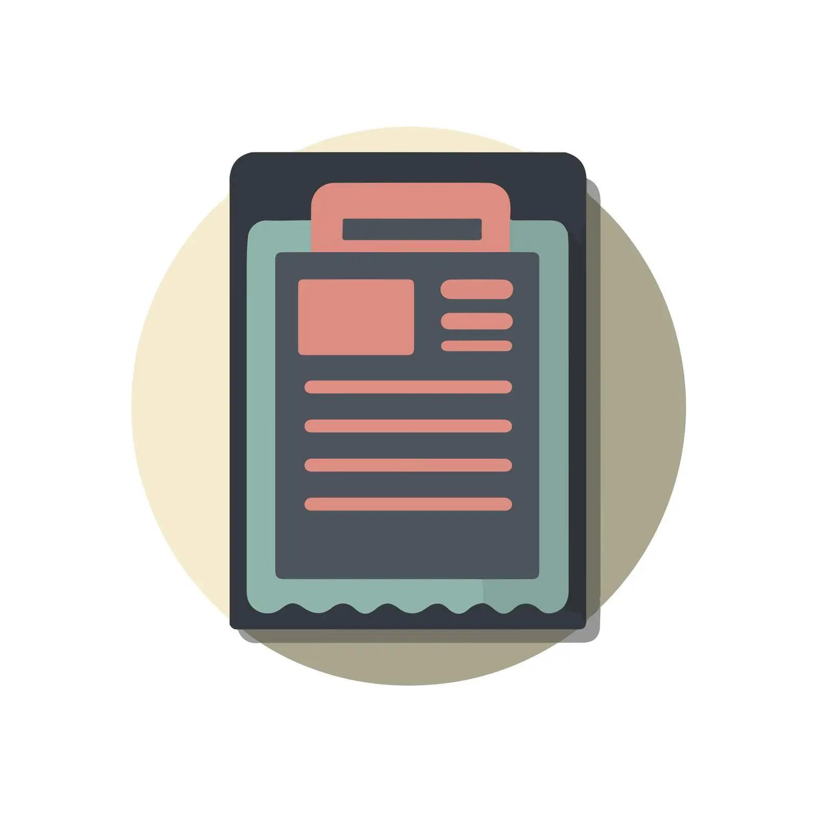 Minimalist Receipt Flat Icon — free download from Dotvec